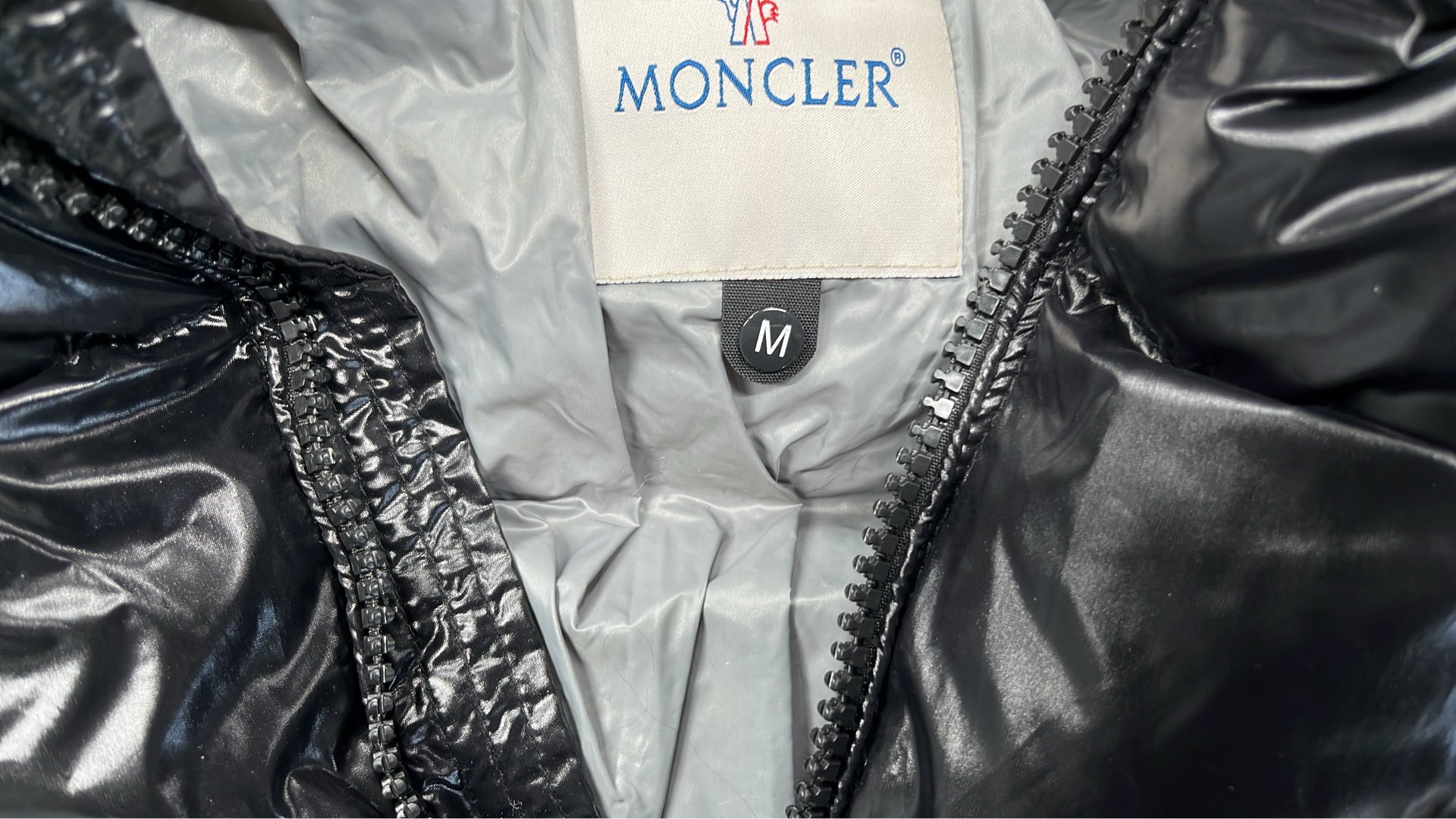 Moncler Black Puffer Jacket with Hood