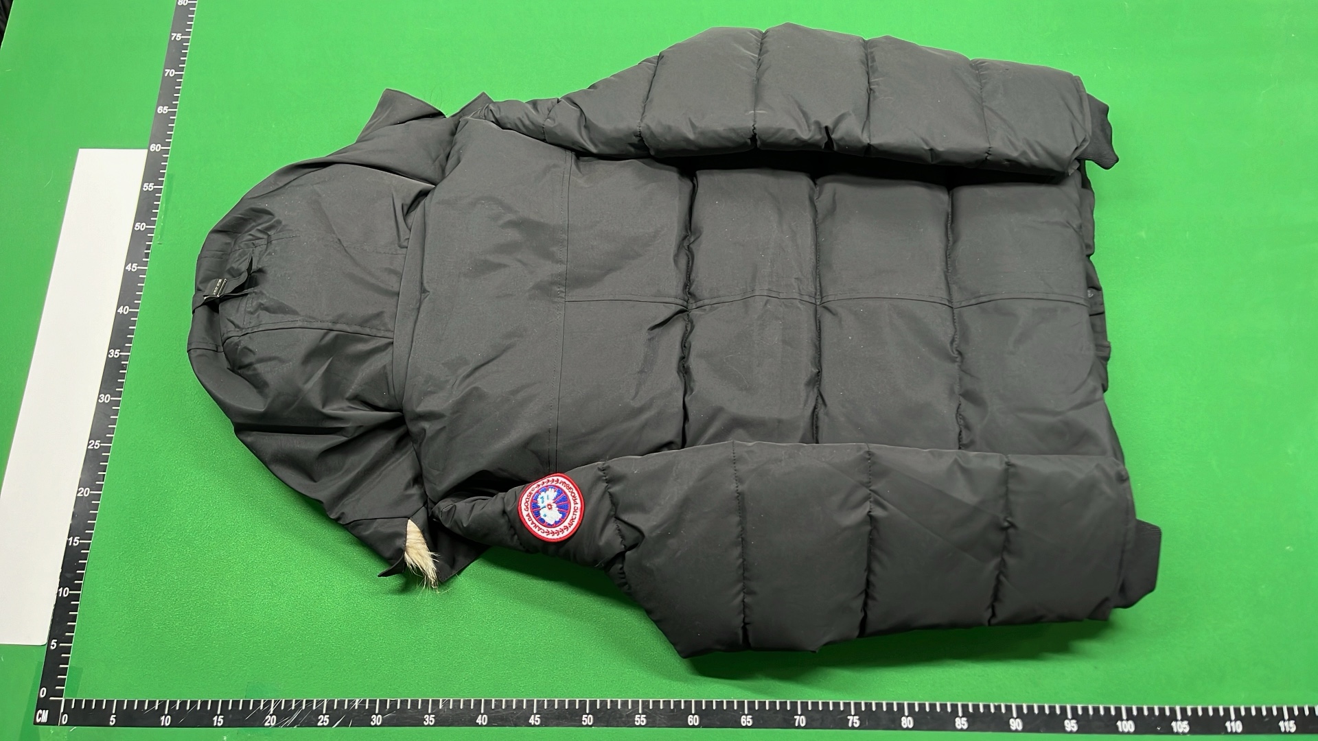 Canada Goose Black Down Jacket with Fur Trim Hood