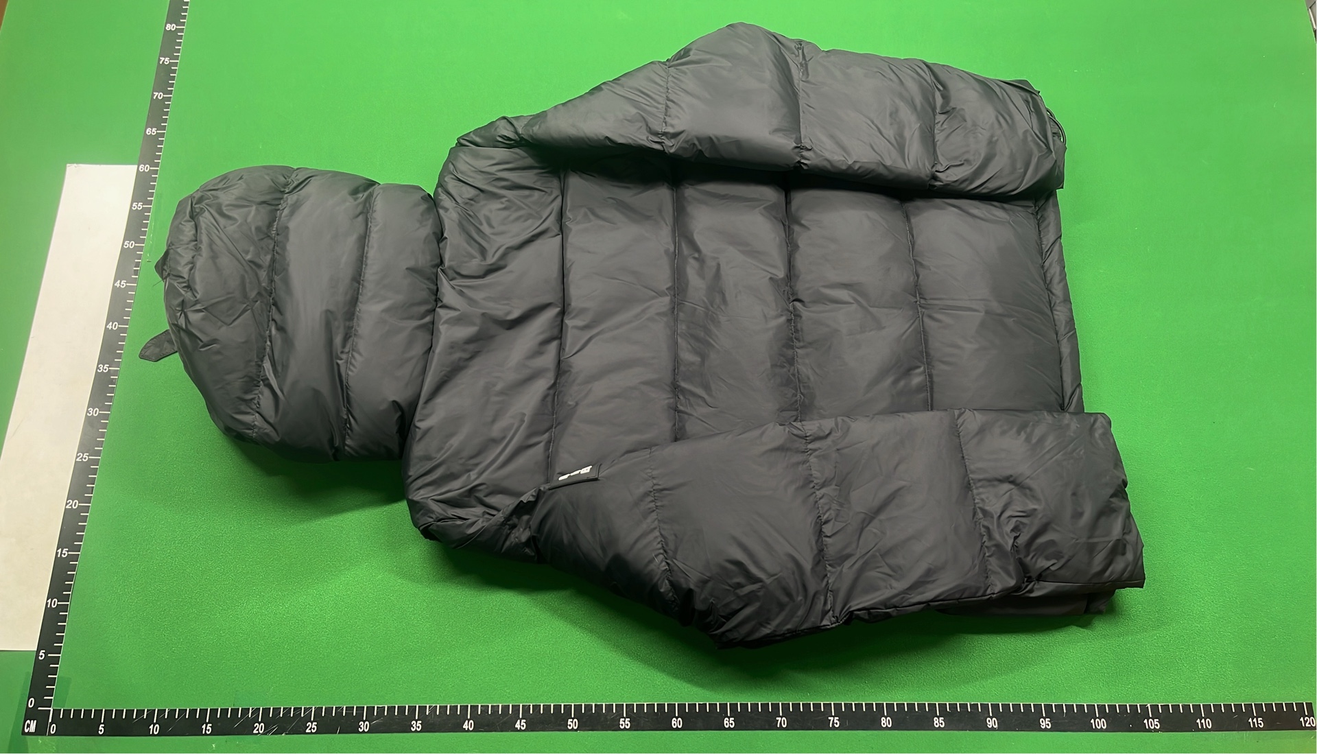 Burberry Black Down Jacket with Check Lining Hood