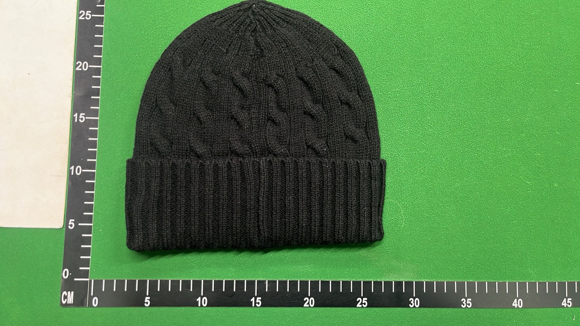 Cable Knit Beanie Hat with Embroidered Pony Logo