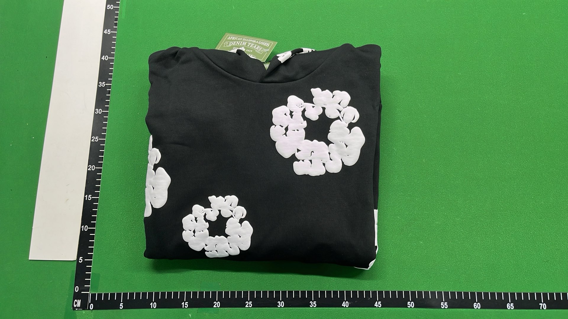 Off-White Floral Hoodie Set - Black and Blue