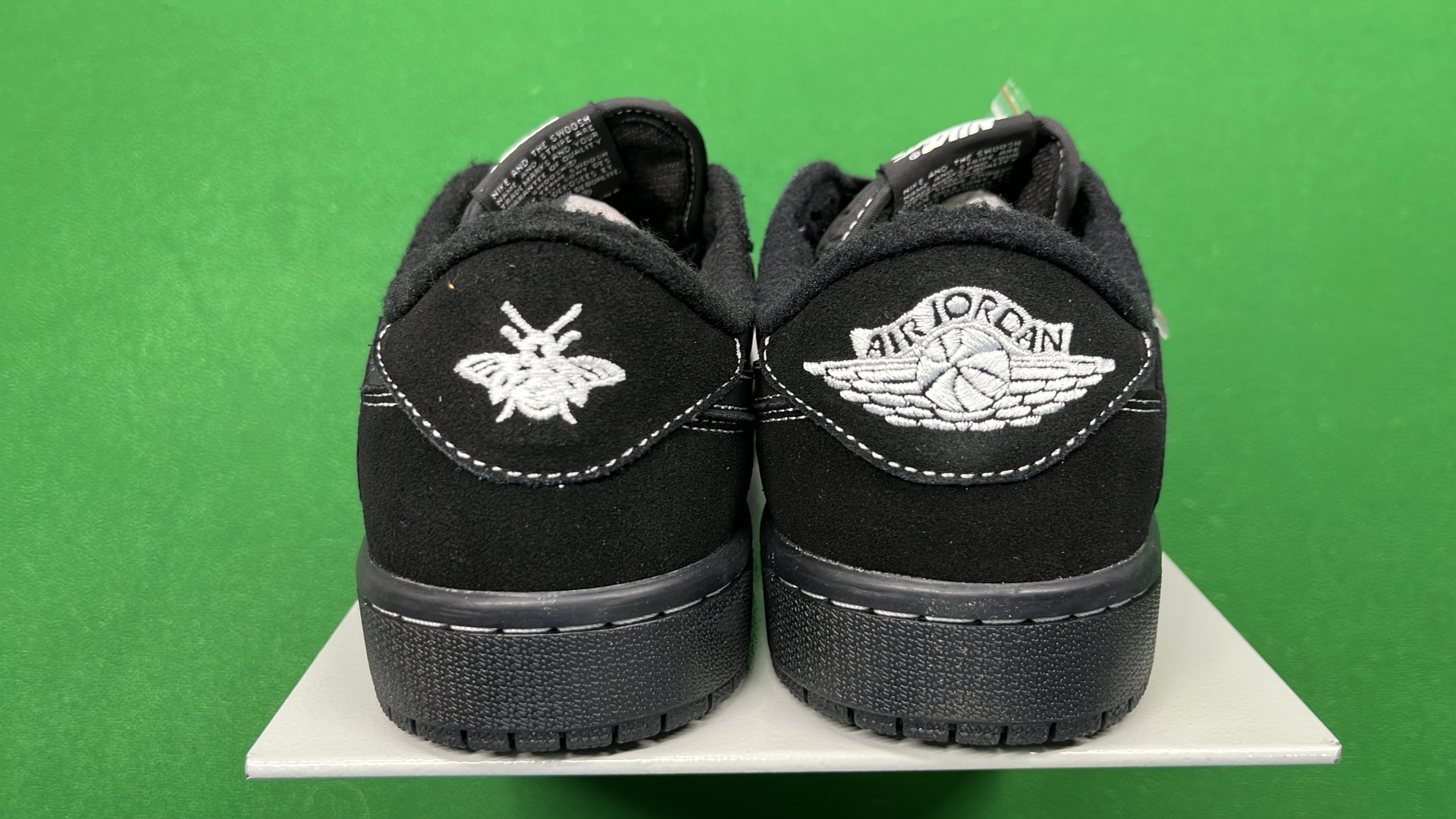 Air Jordan 1 Low OG Black White Olive Sneakers