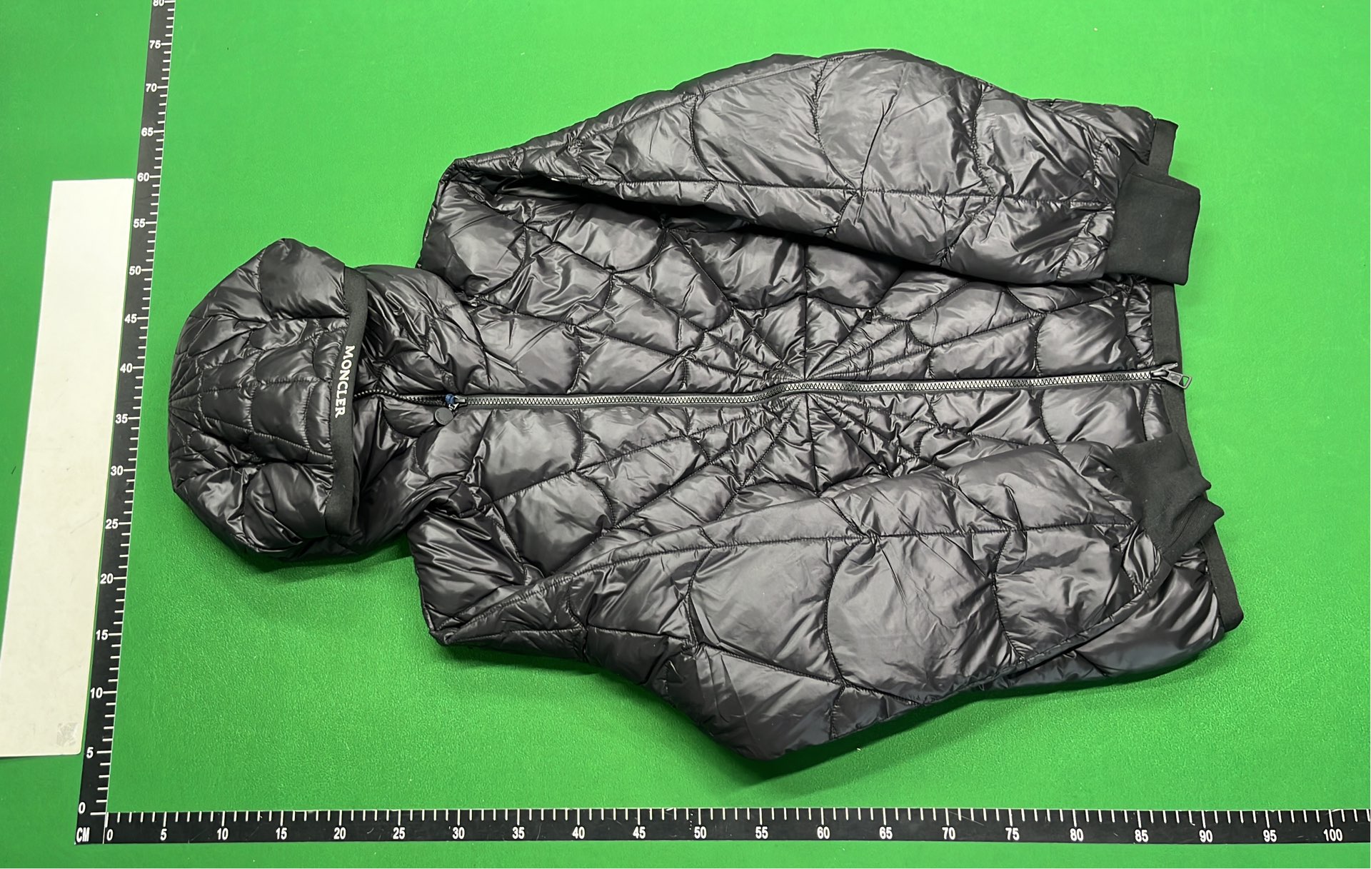 Black Quilted Hooded Puffer Jacket for Men Women