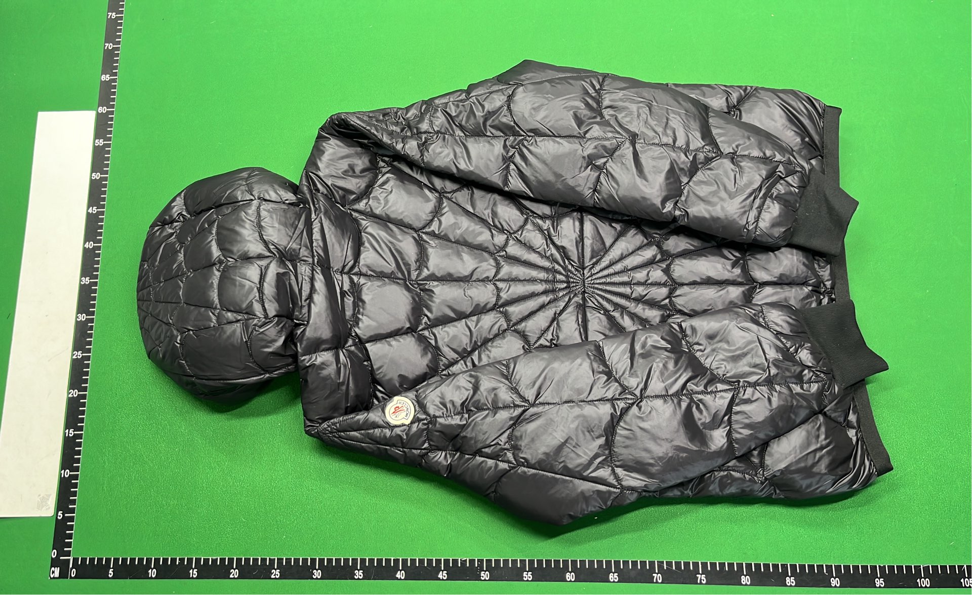 Black Quilted Hooded Puffer Jacket for Men Women