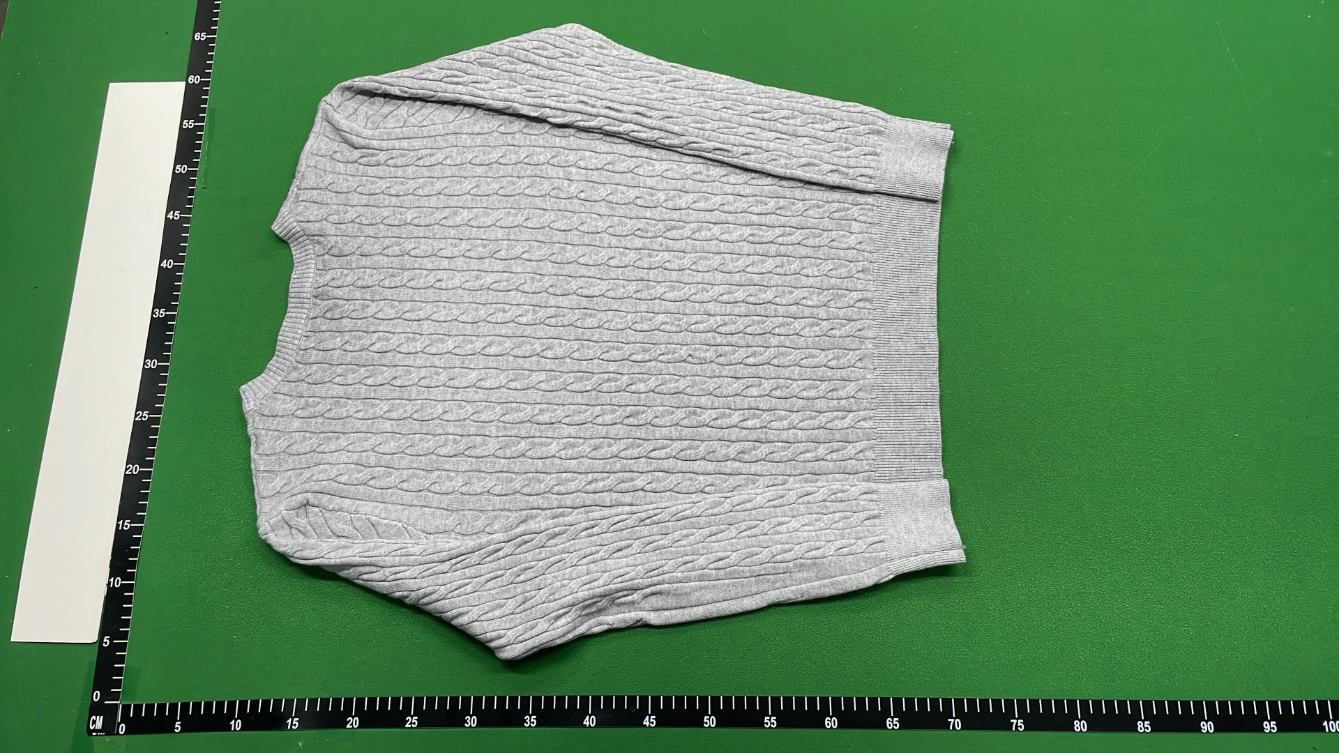 Men's Cable Knit Crewneck Sweater in Light Blue