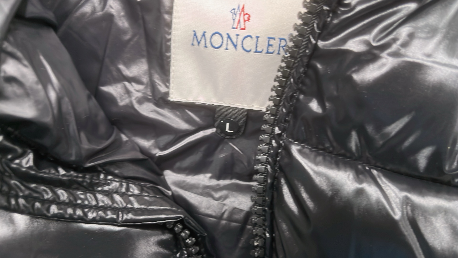Moncler Black Puffer Jacket with Hood