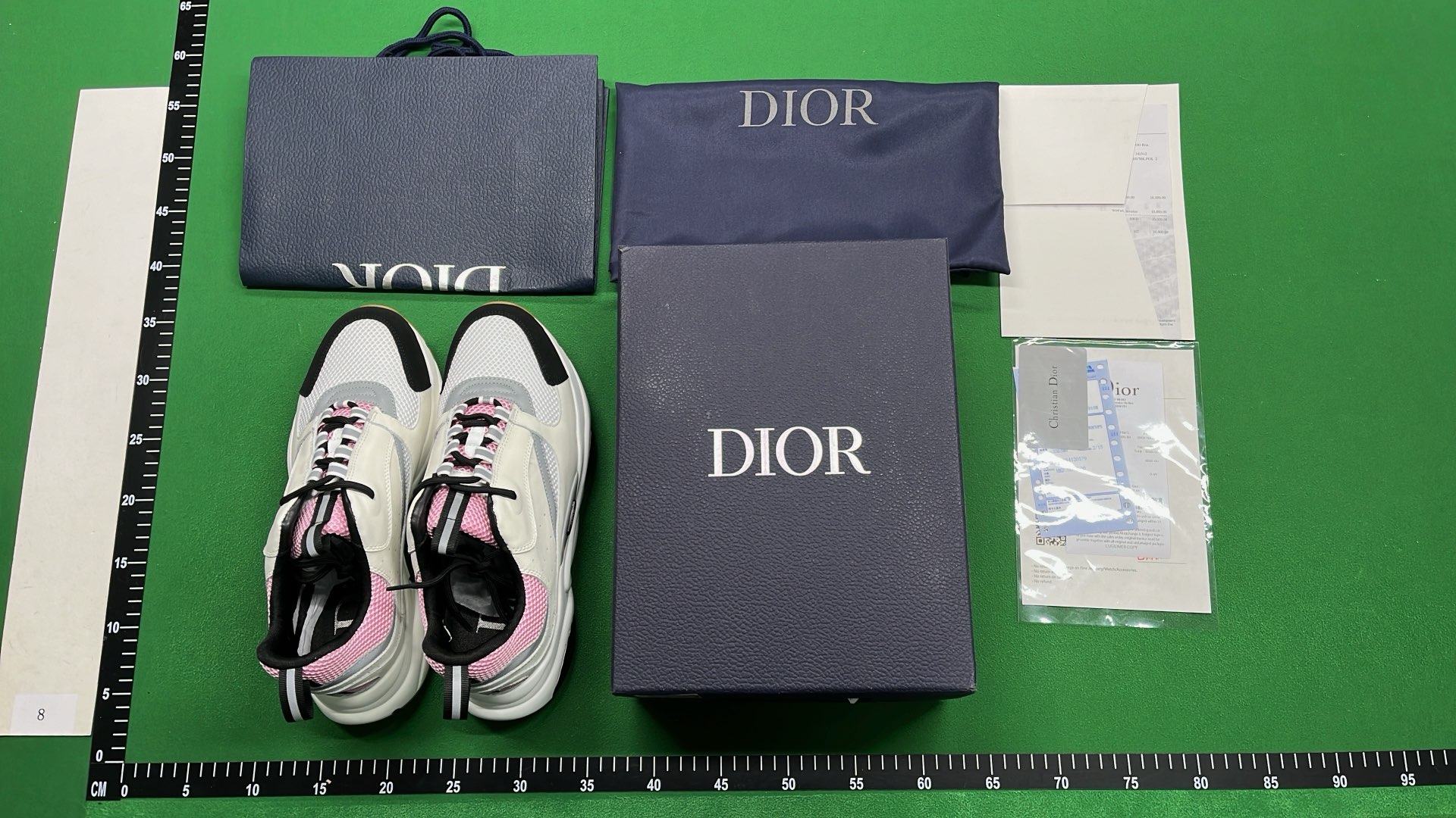 Dior B23 High-Top Sneakers Black White Mesh Leather