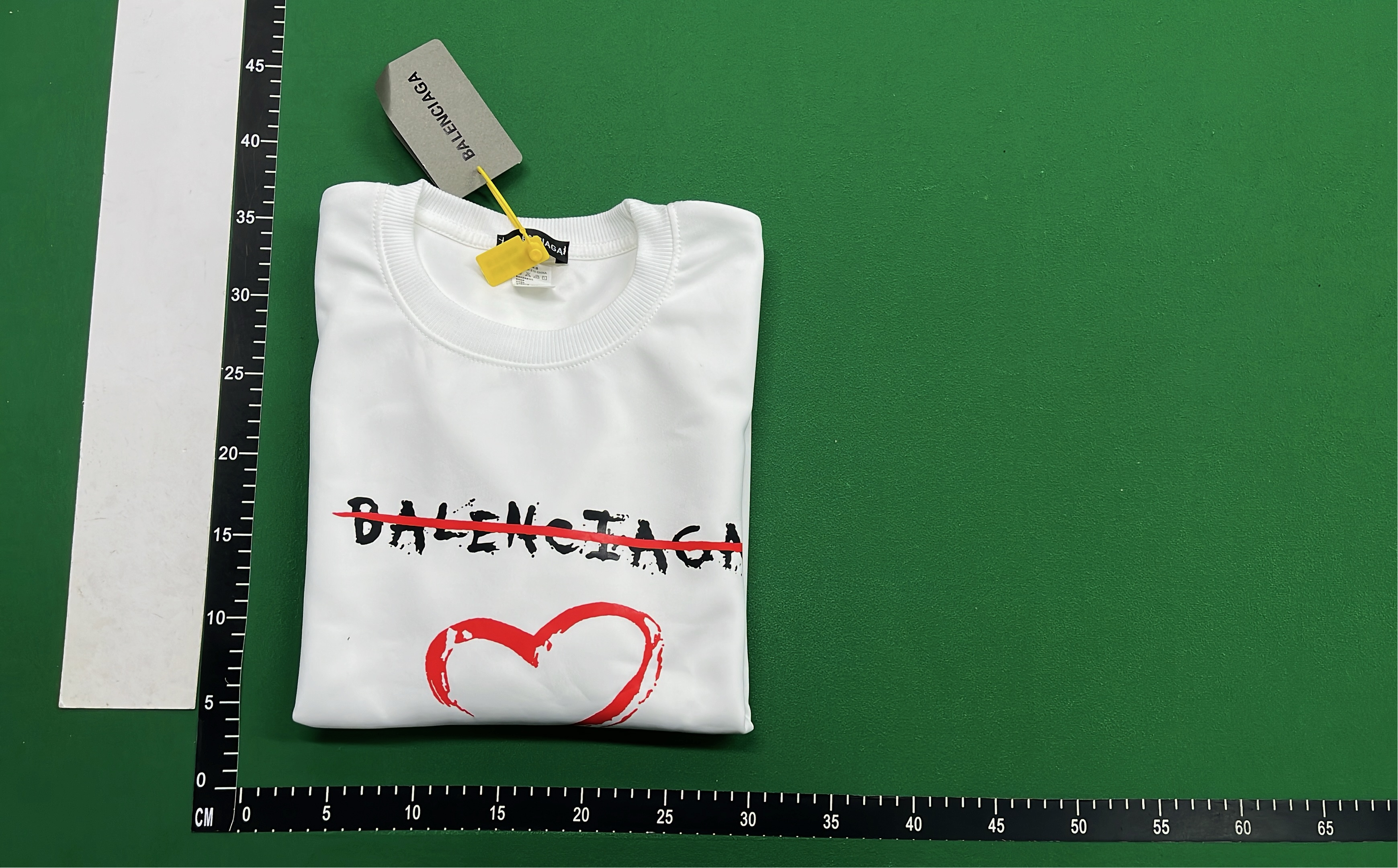 Balenciaga Logo Print Crewneck Sweatshirt White