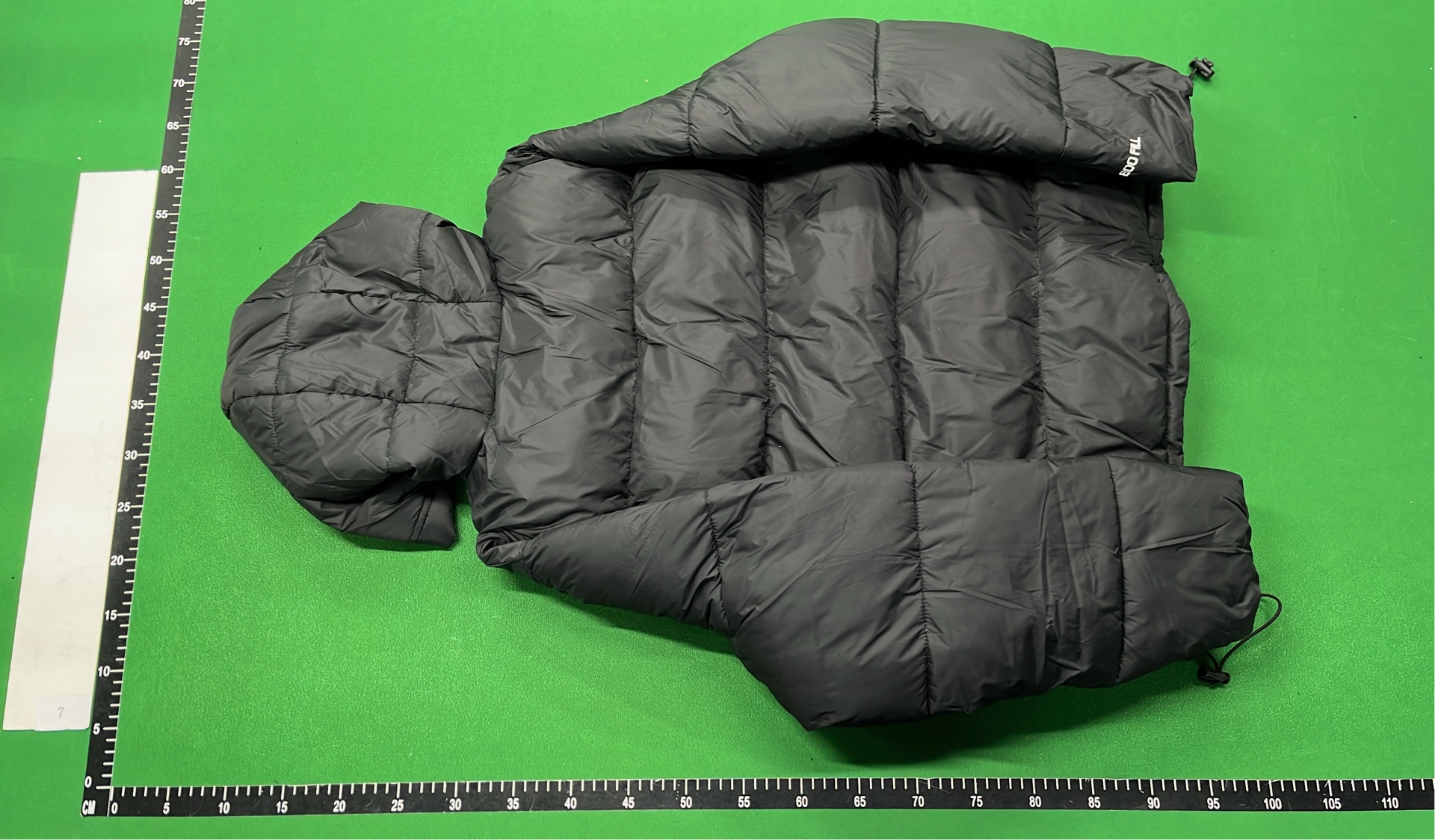 Stussy Black Puffer Jacket with Hood and Logo