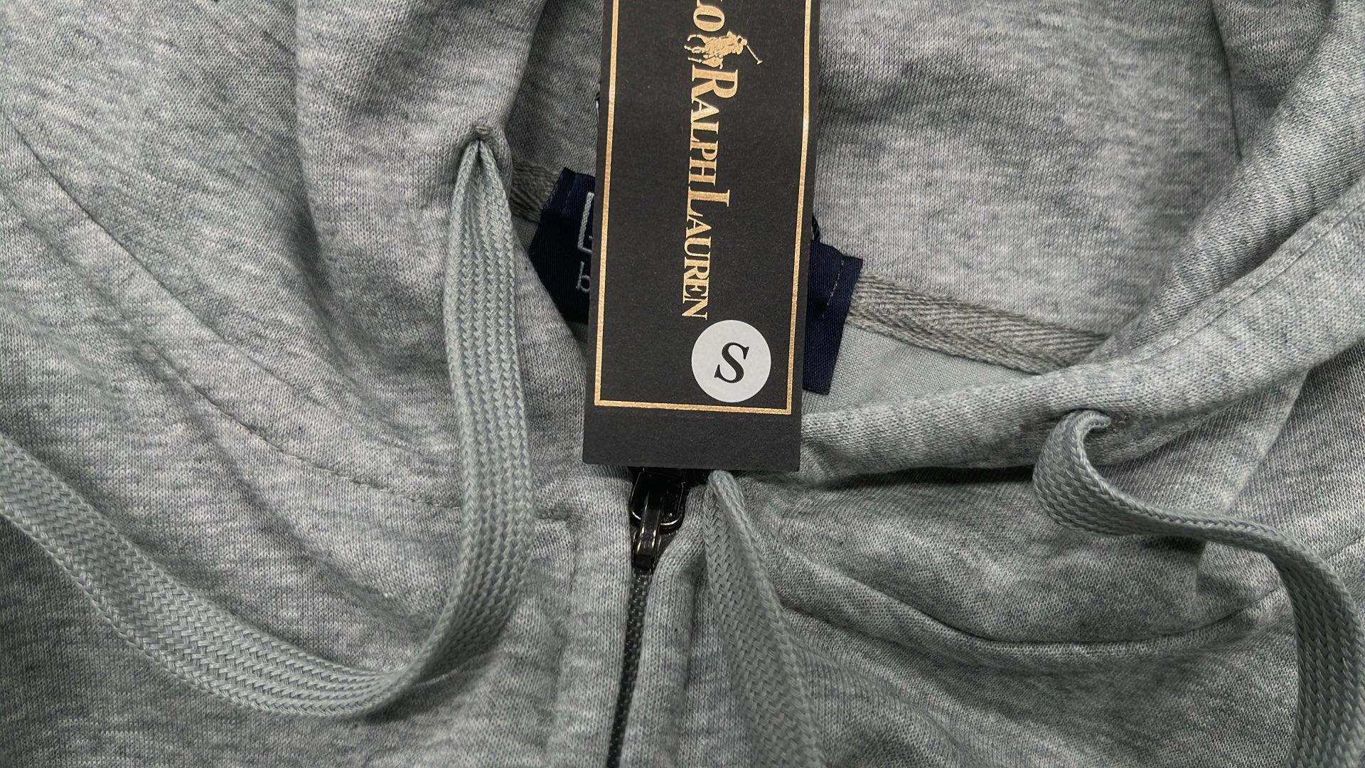 Polo Ralph Lauren Black Zip-Up Hoodie with Embroidered Logo
