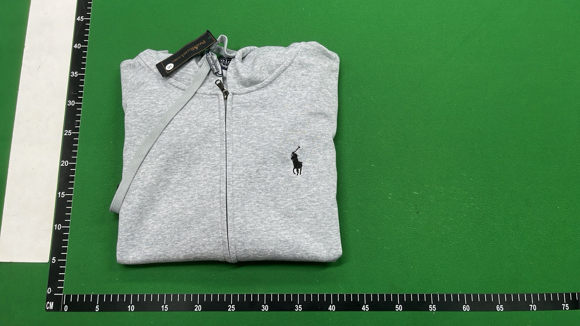 Polo Ralph Lauren Black Zip-Up Hoodie with Embroidered Logo