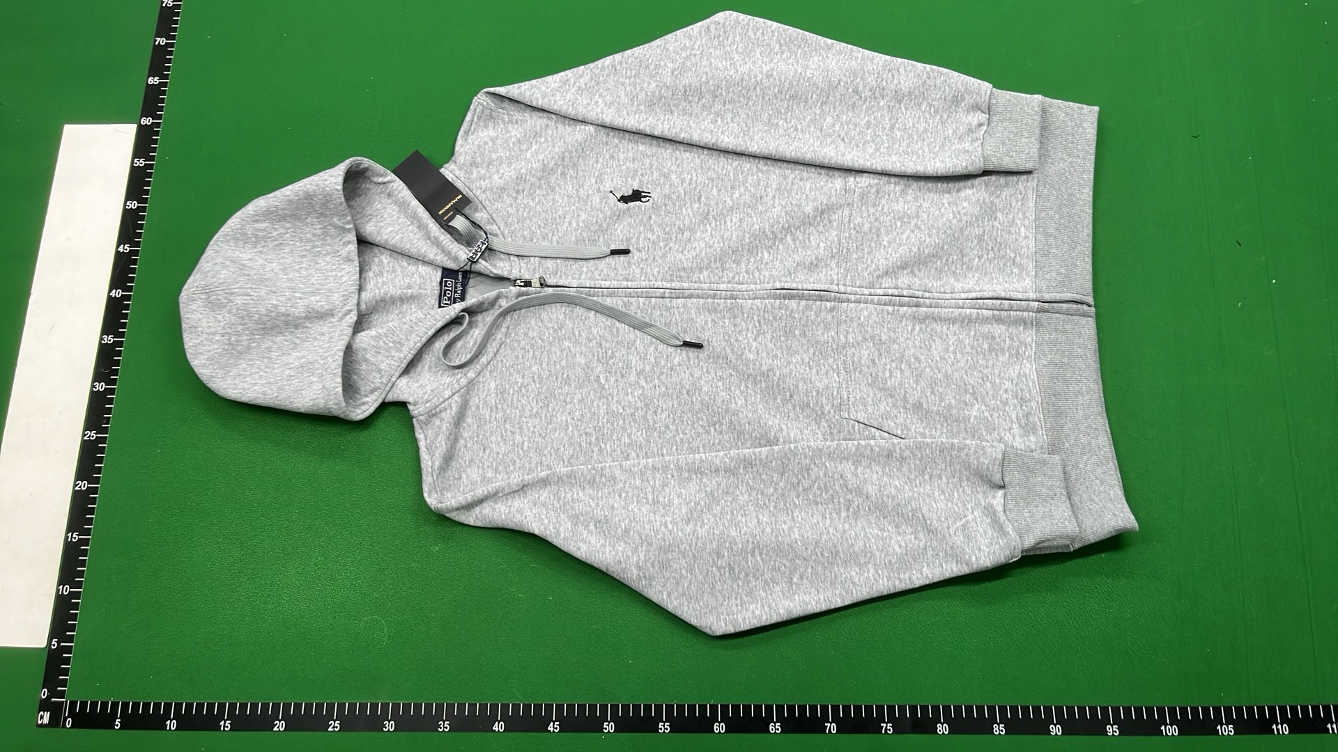 Polo Ralph Lauren Black Zip-Up Hoodie with Embroidered Logo