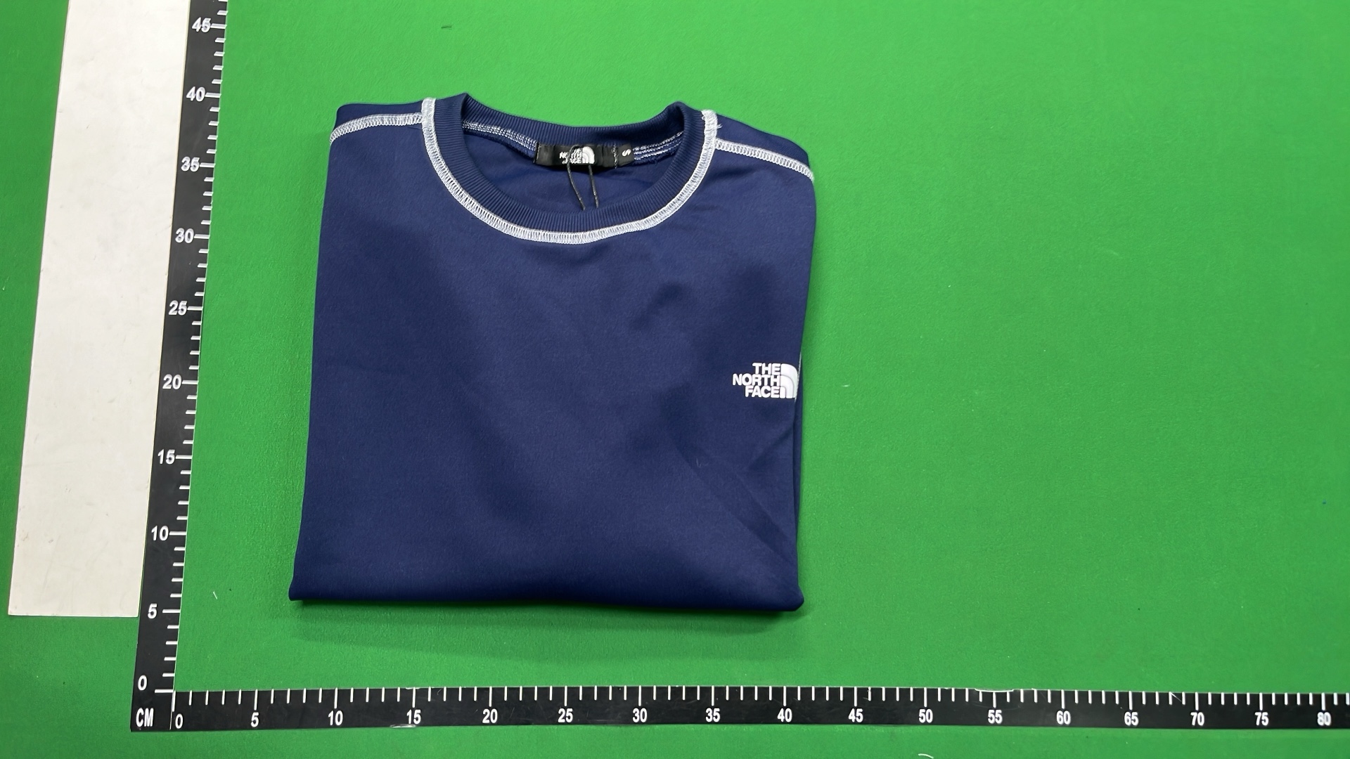The North Face Blue and Gray Color-Block Crewneck Sweatshirt