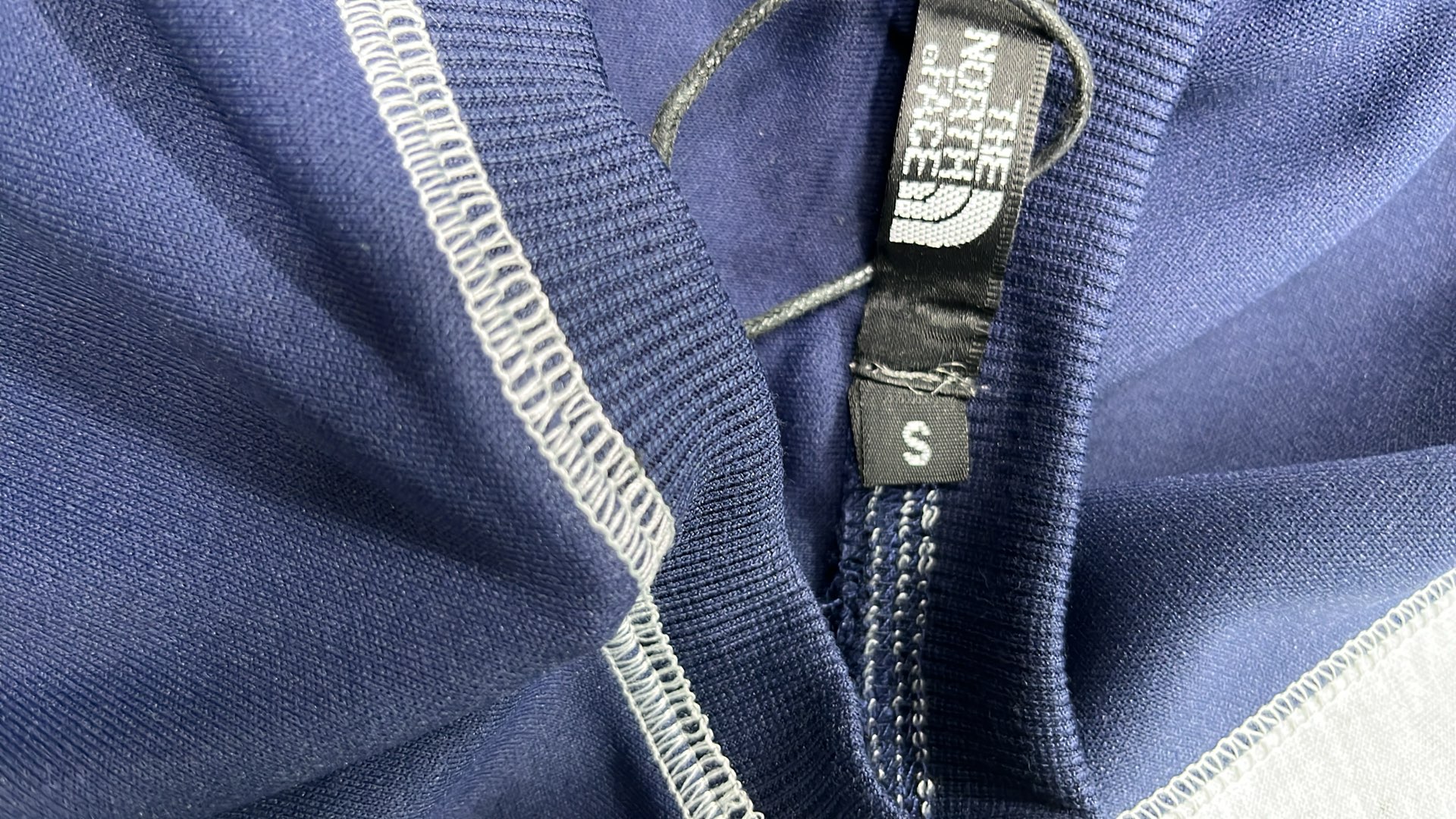 The North Face Blue and Gray Color-Block Crewneck Sweatshirt