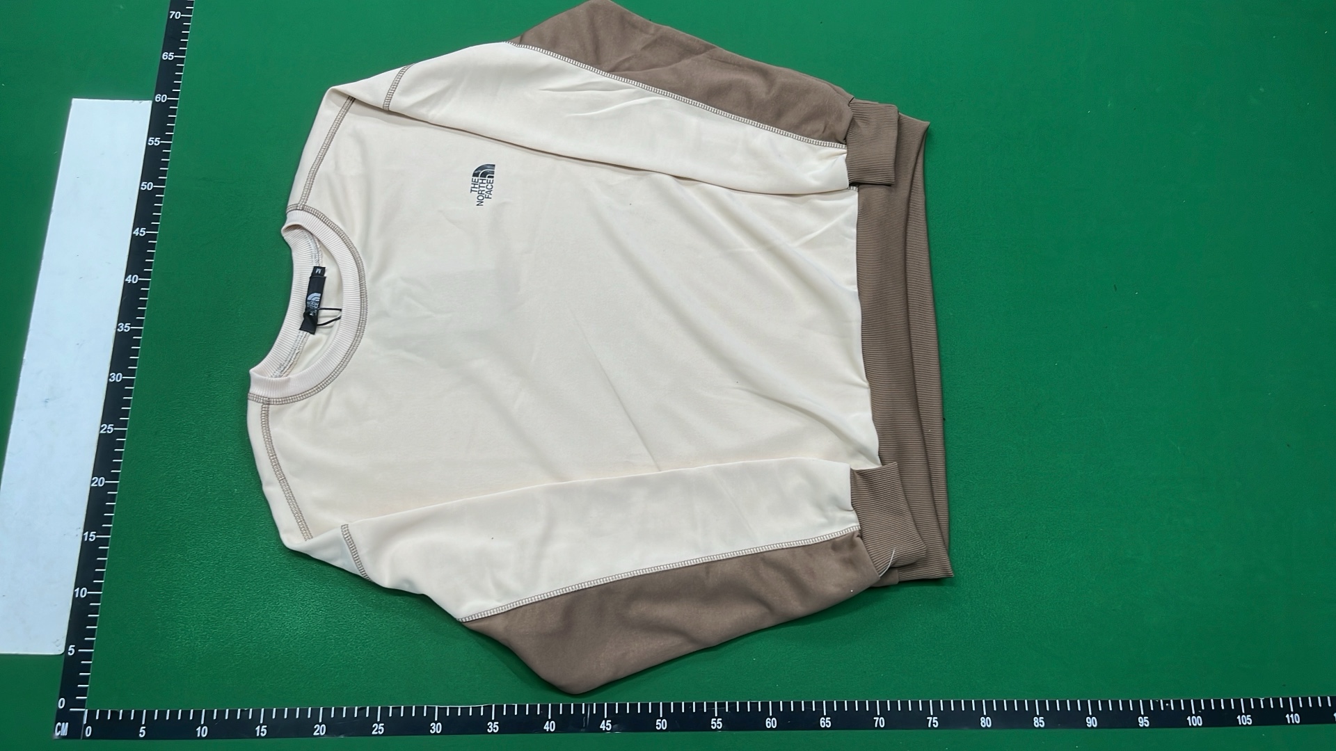 The North Face Blue and Gray Color-Block Crewneck Sweatshirt