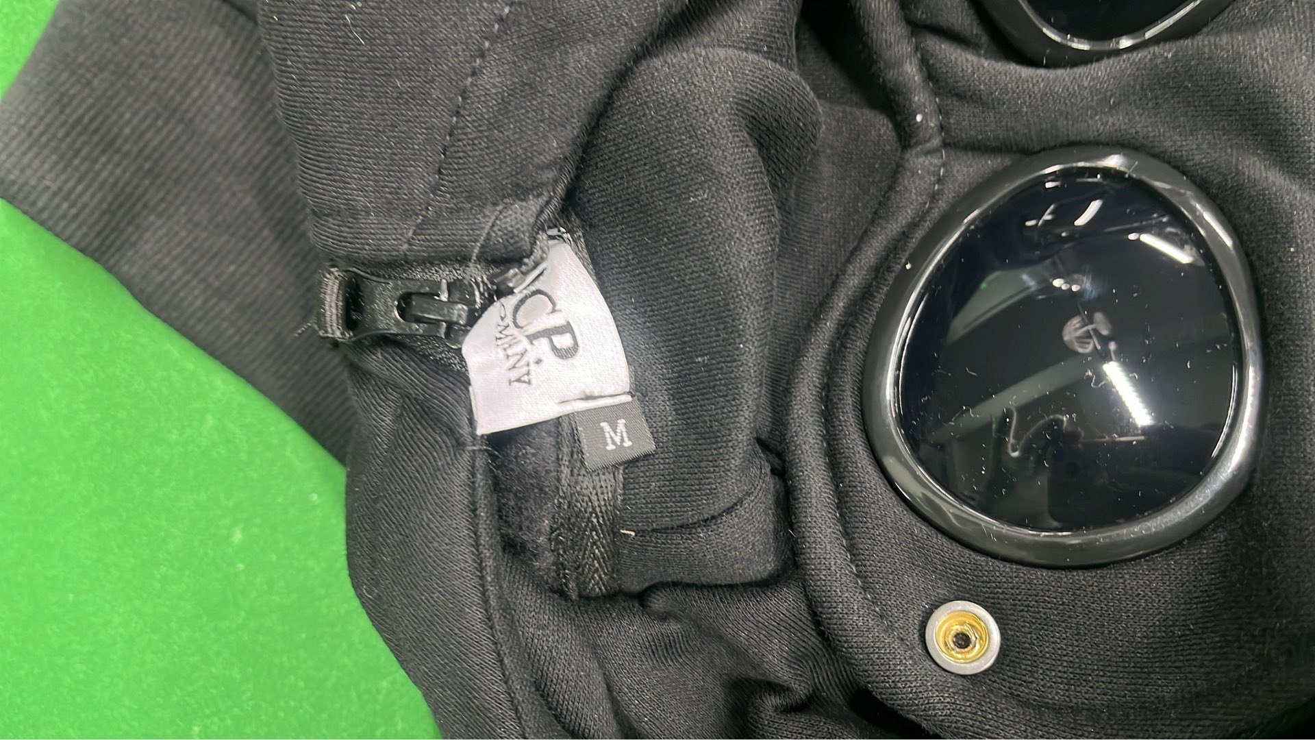 C.P. Company Grey Hoodie with Goggle Hood Design