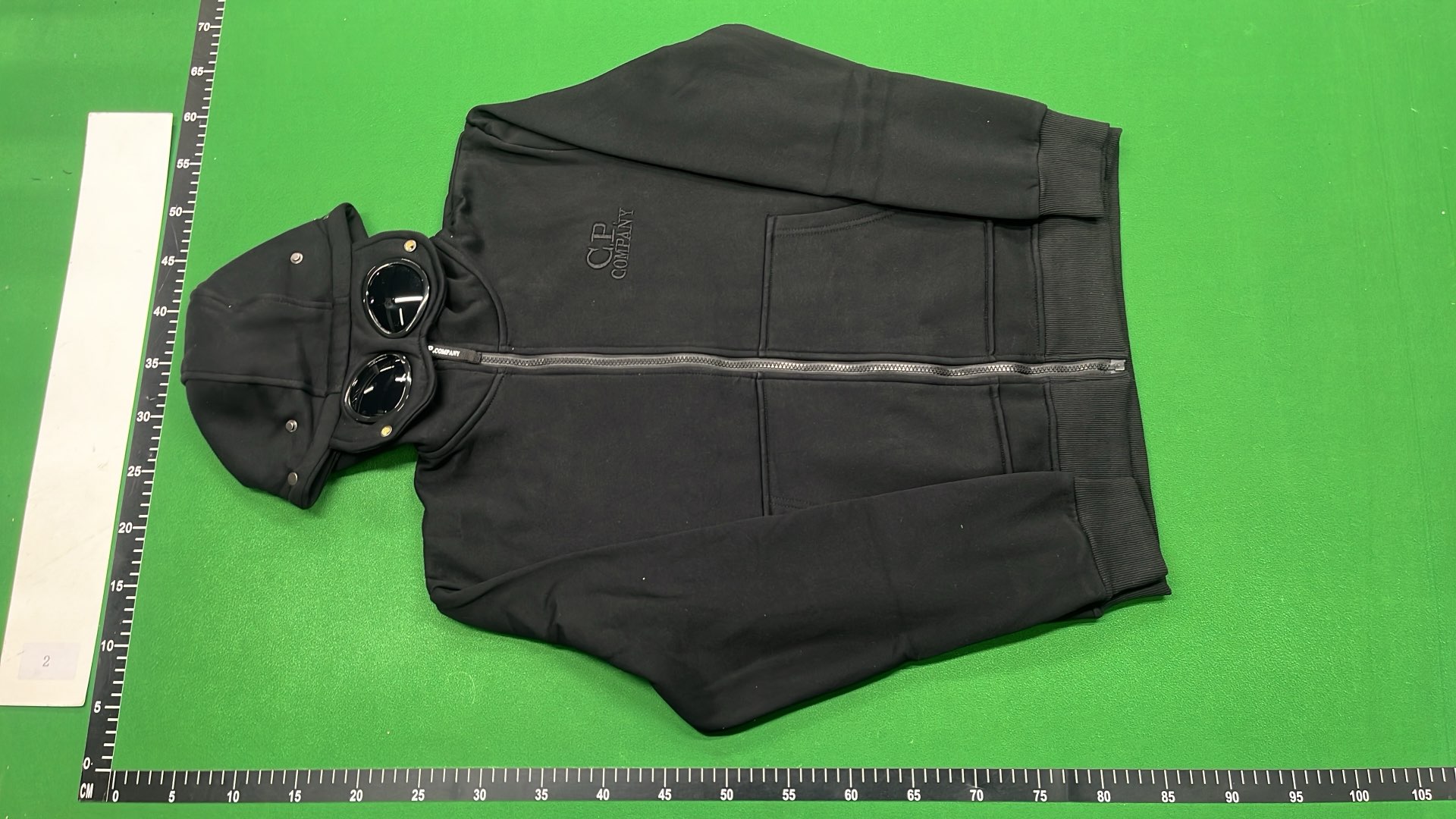 C.P. Company Grey Hoodie with Goggle Hood Design
