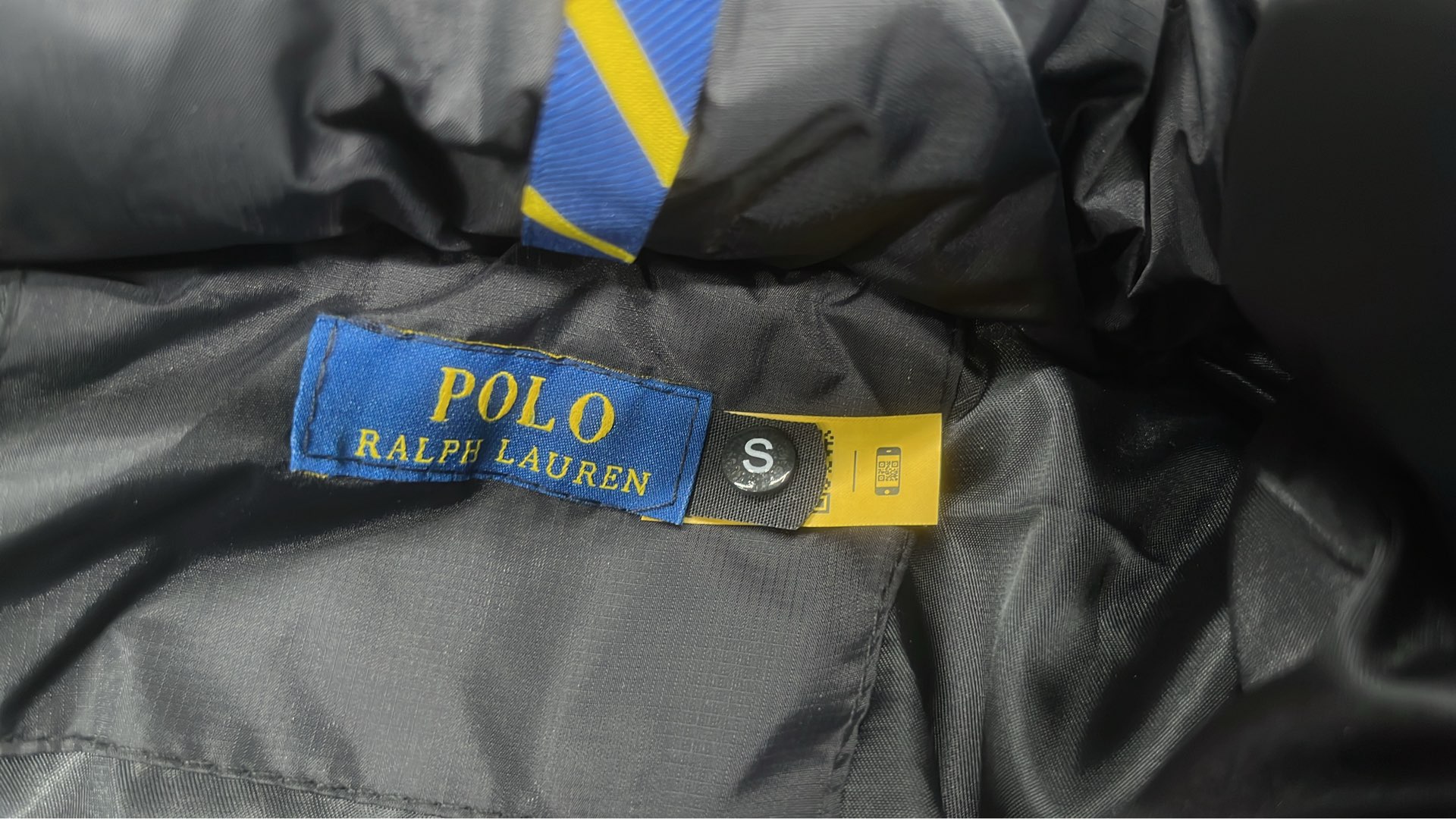Recycled Down Jacket with Red Pony Logo