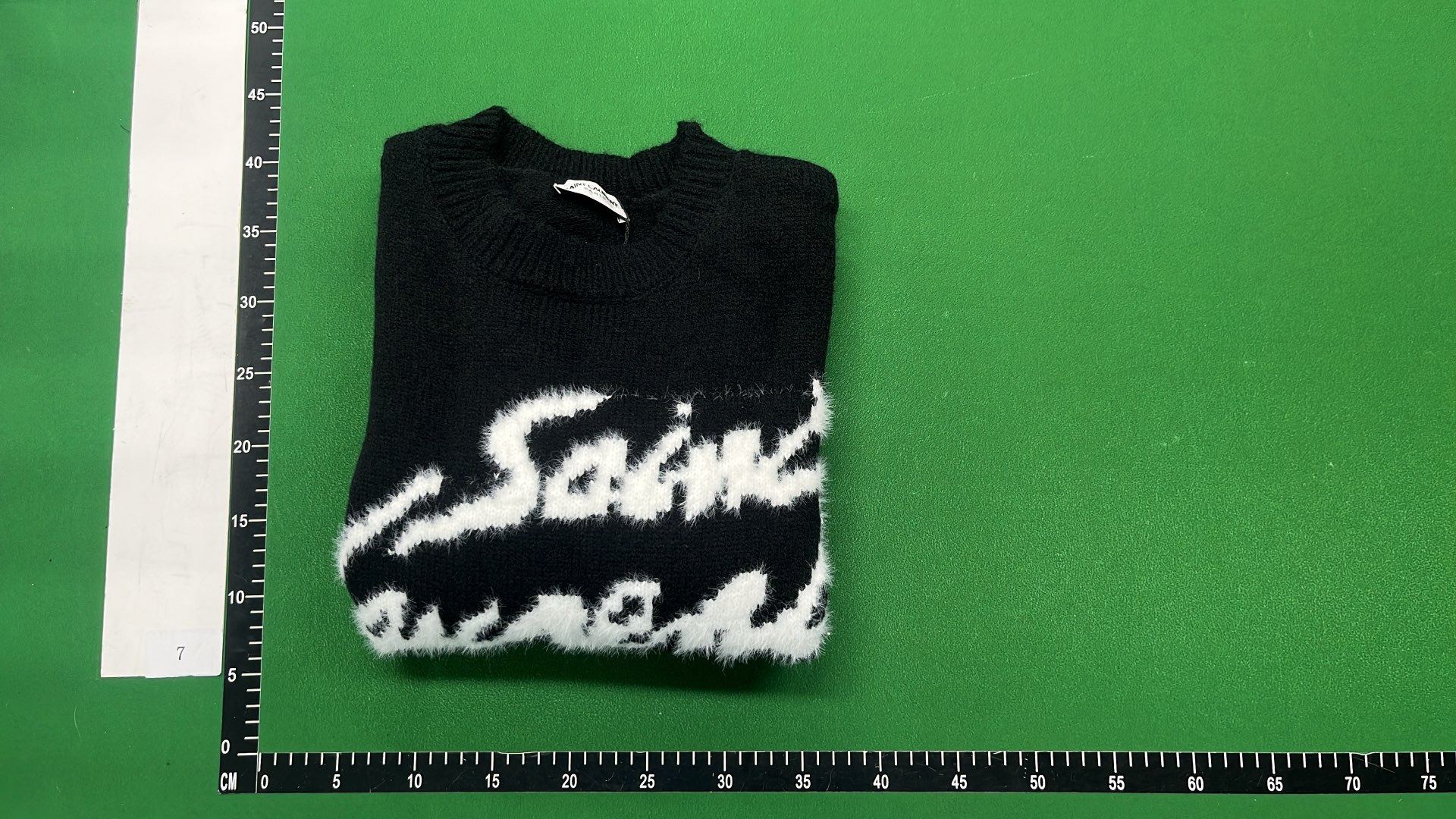 Saint Laurent Black Knit Sweater with Logo