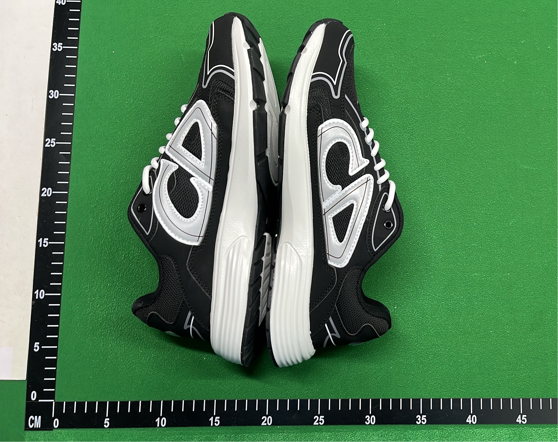 Dior Men's Gray Mesh Sneakers with Logo Detailing
