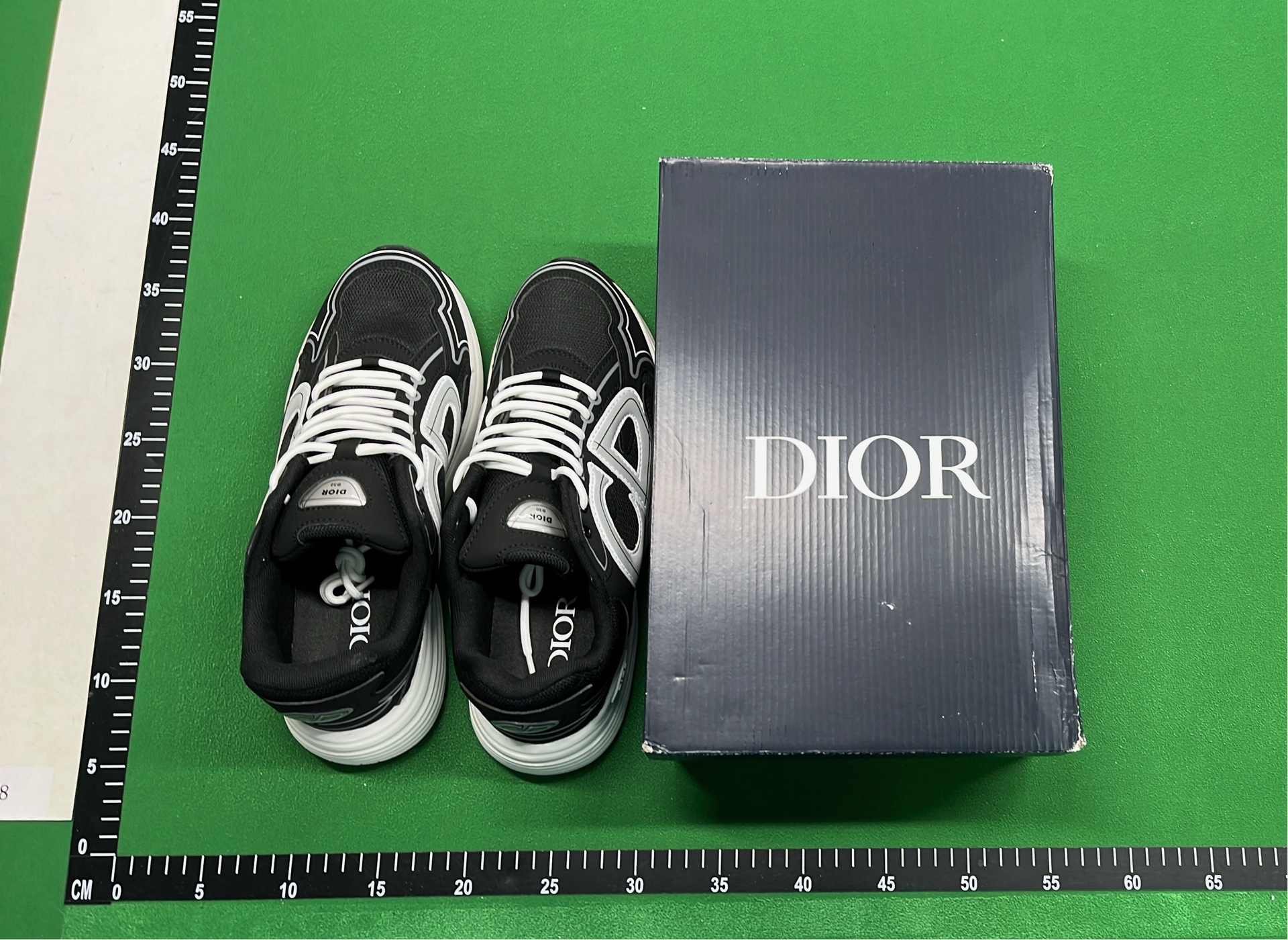 Dior Men's Gray Mesh Sneakers with Logo Detailing