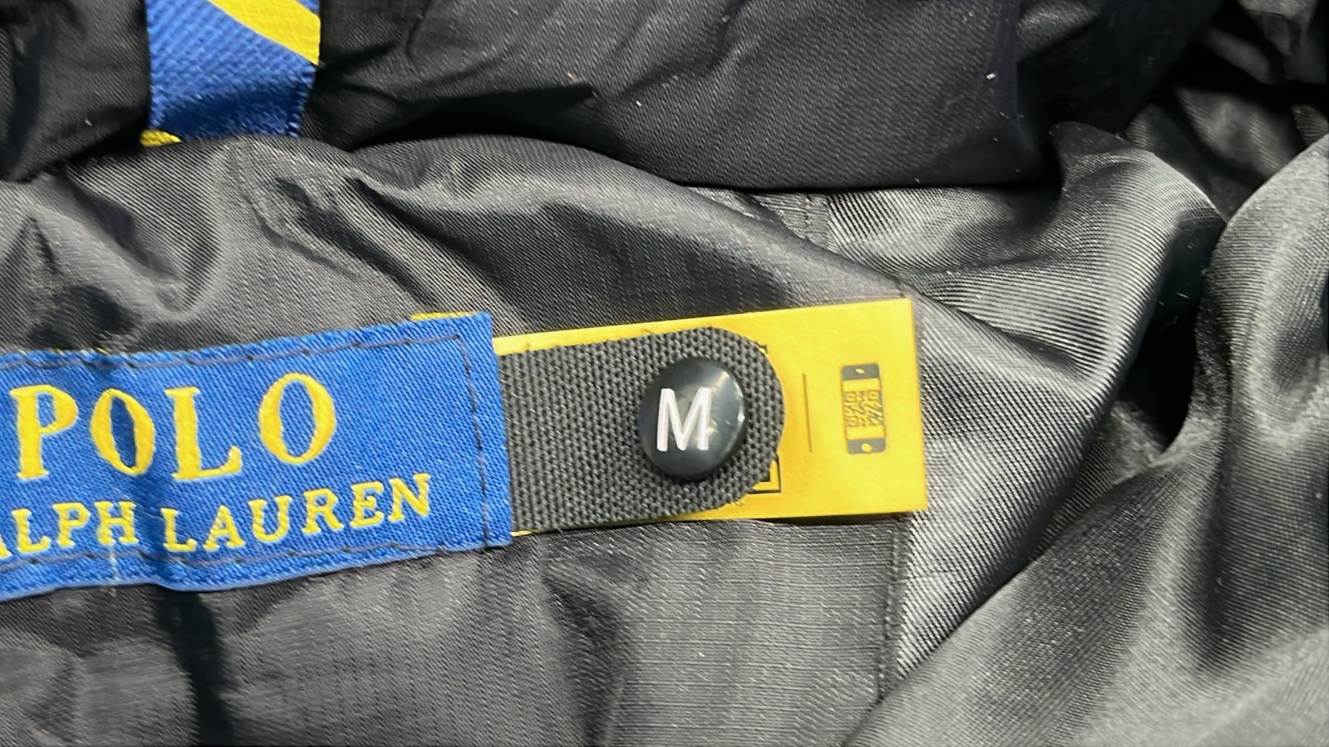 Moncler Black Puffer Jacket with Logo Patch