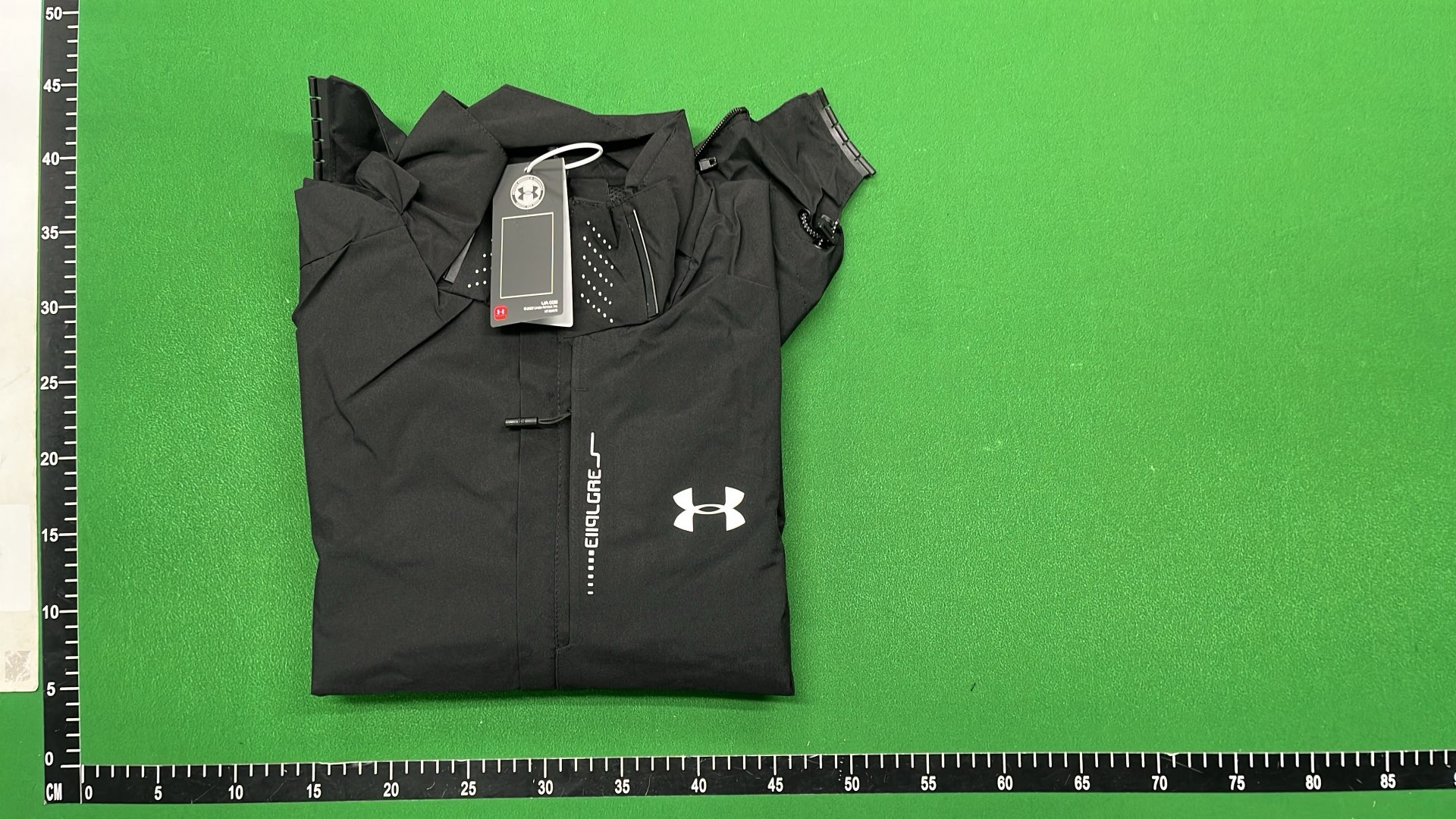 Under Armour Men's Black Hooded Jacket with Reflective Logo