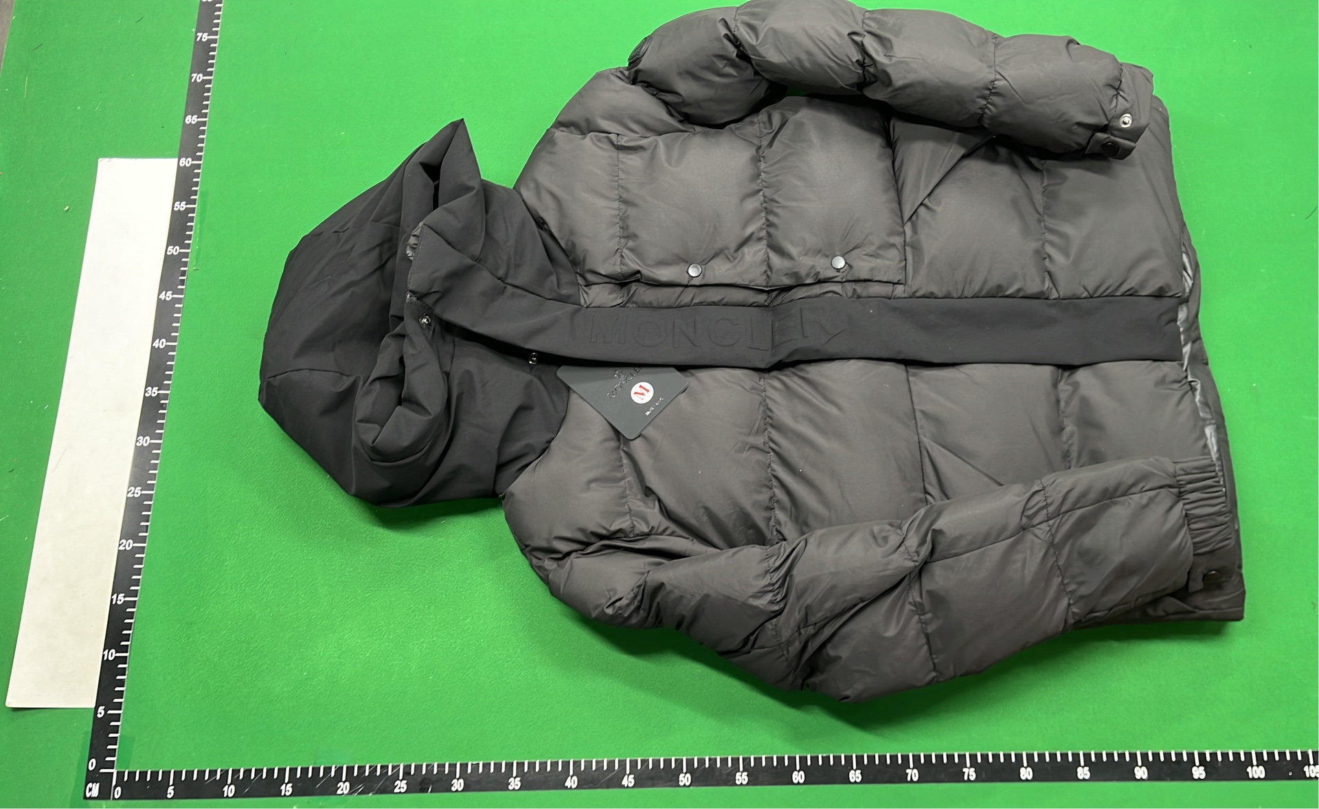 Moncler Grey Puffer Jacket with Hood