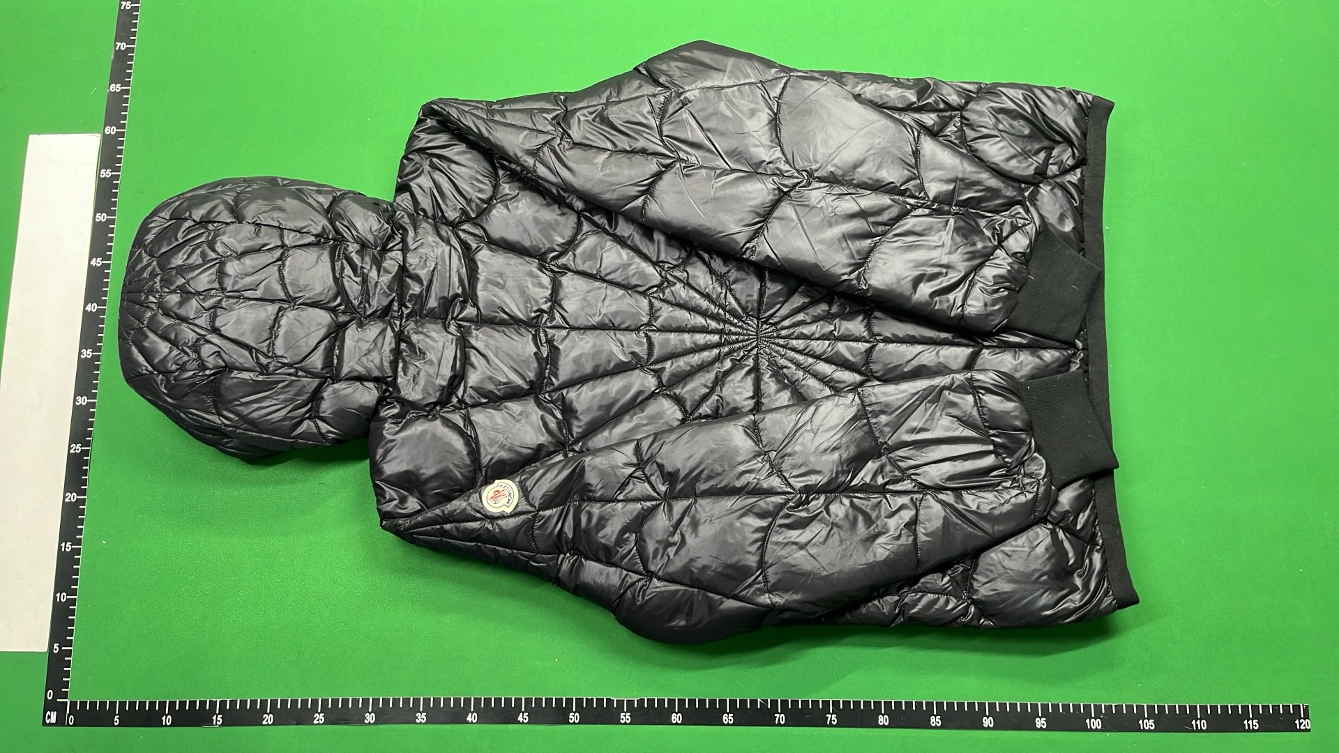 Moncler Black Hooded Puffer Jacket with Quilted Design