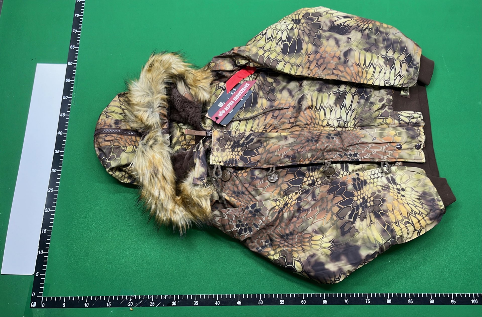 Black Fur Hooded Bomber Jacket