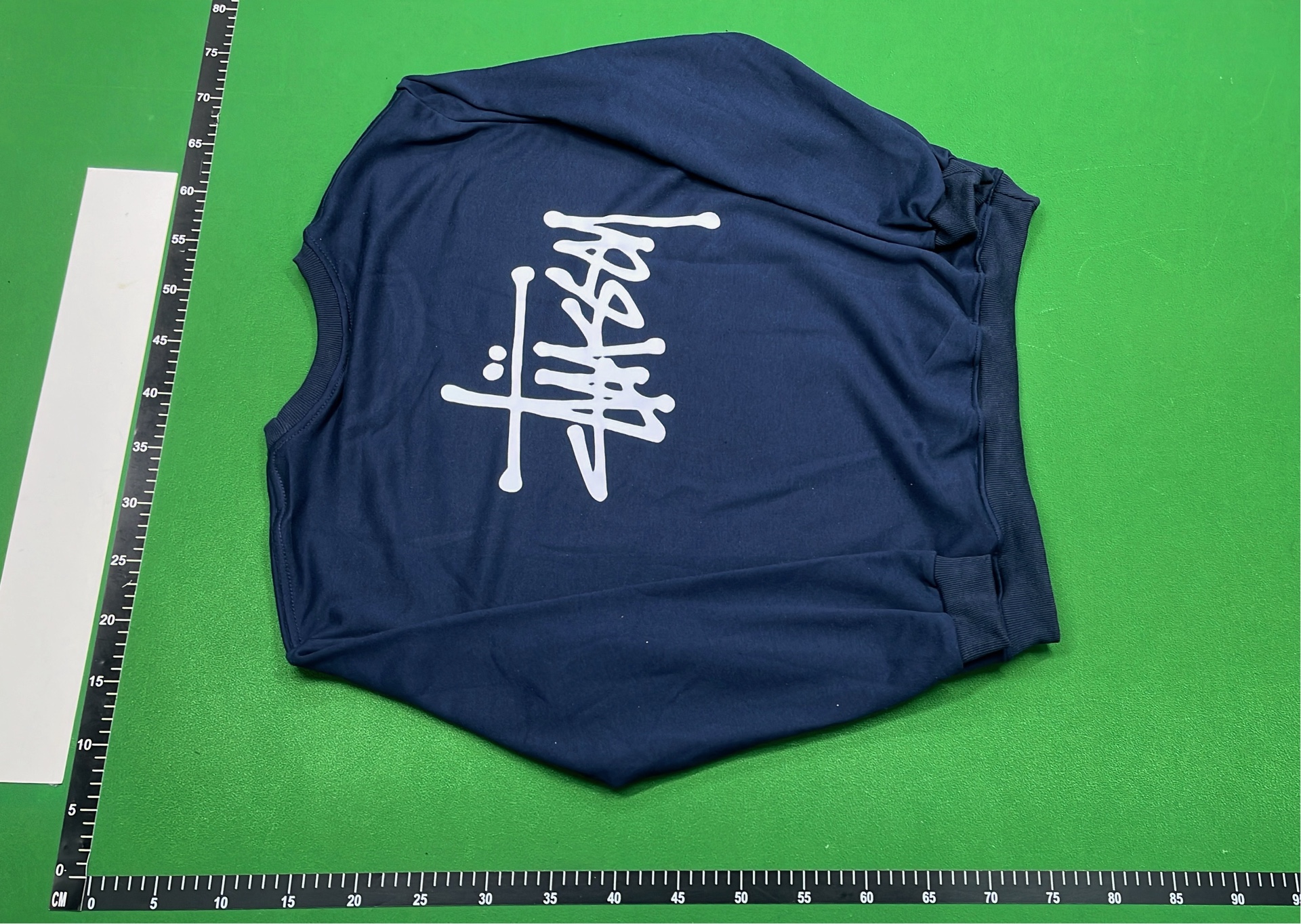 Stussy Black Crewneck Sweatshirt with White Logo