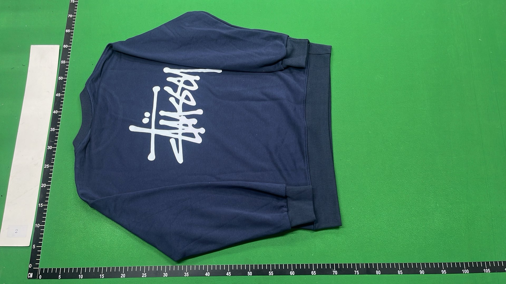 Stussy Black Crewneck Sweatshirt with White Logo