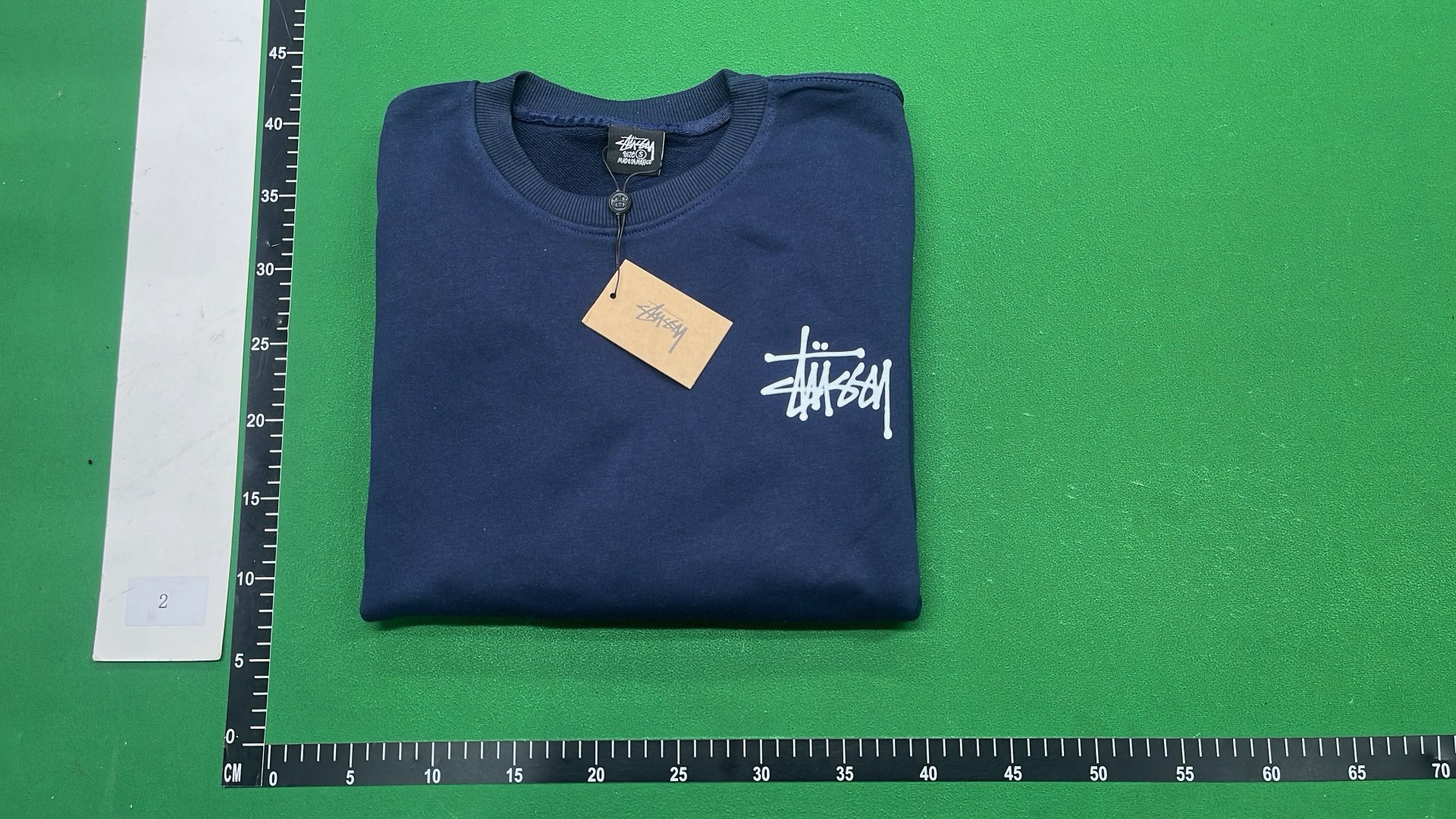 Stussy Black Crewneck Sweatshirt with White Logo