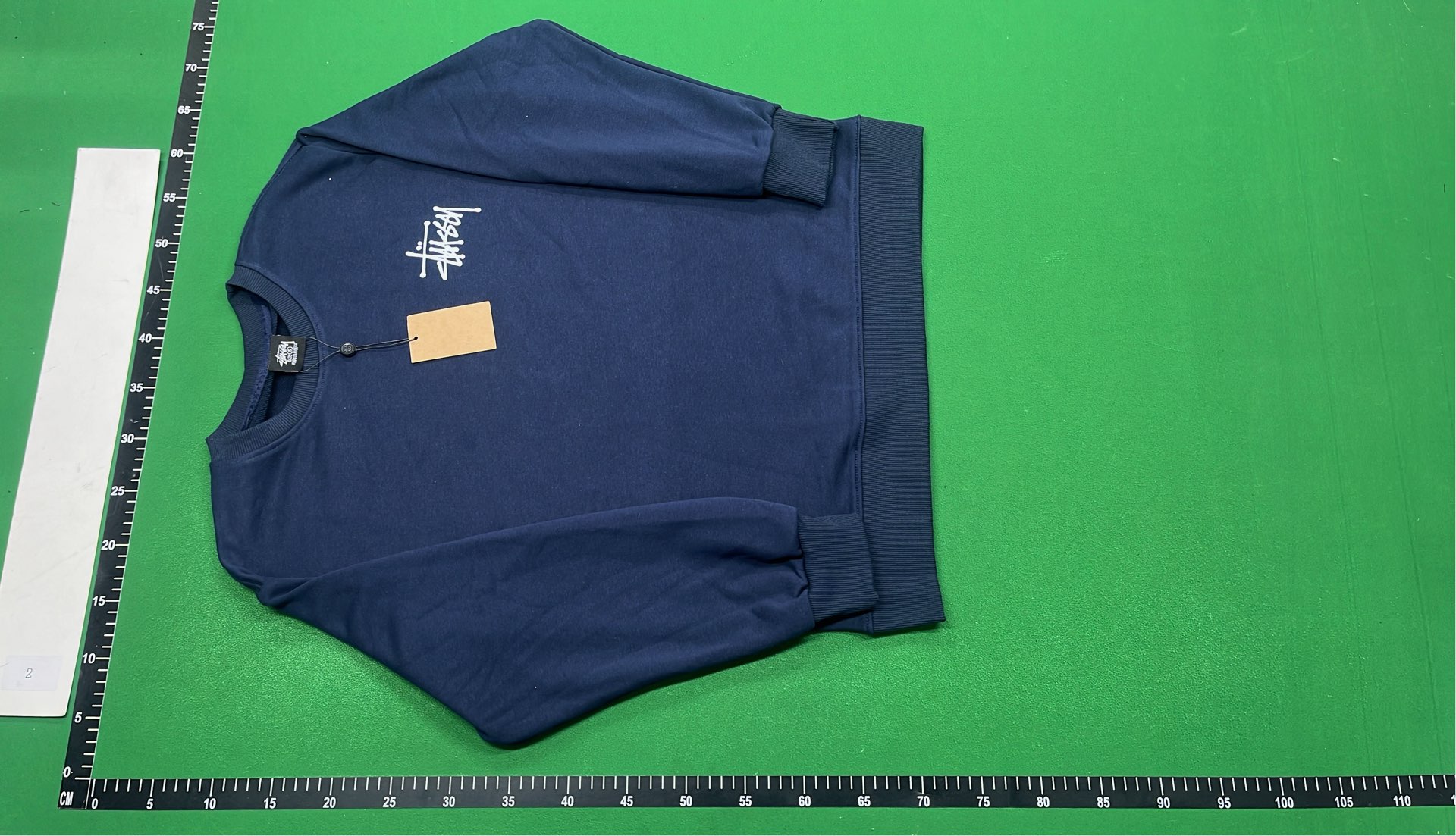Stussy Black Crewneck Sweatshirt with White Logo