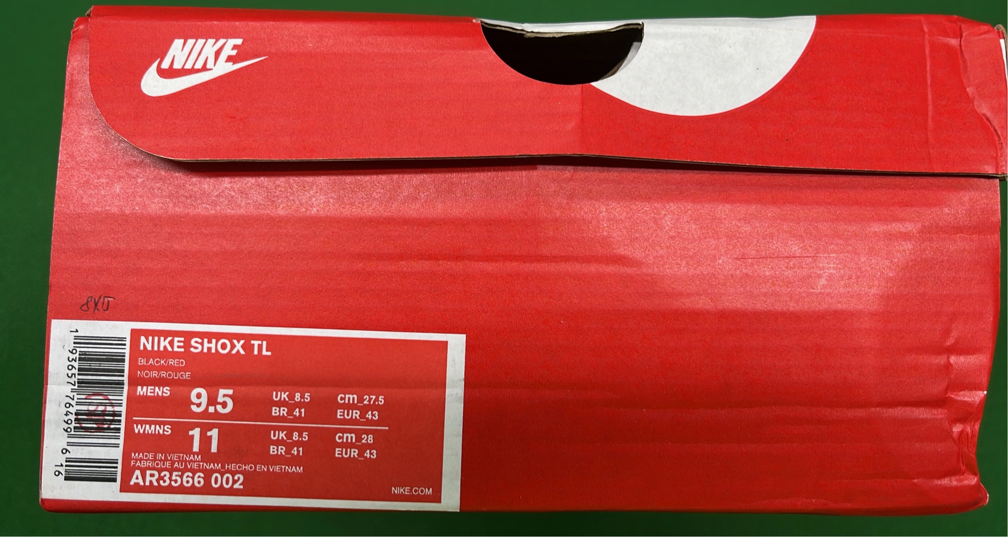 Supreme x Nike Air Max 2008 White Red Sneakers