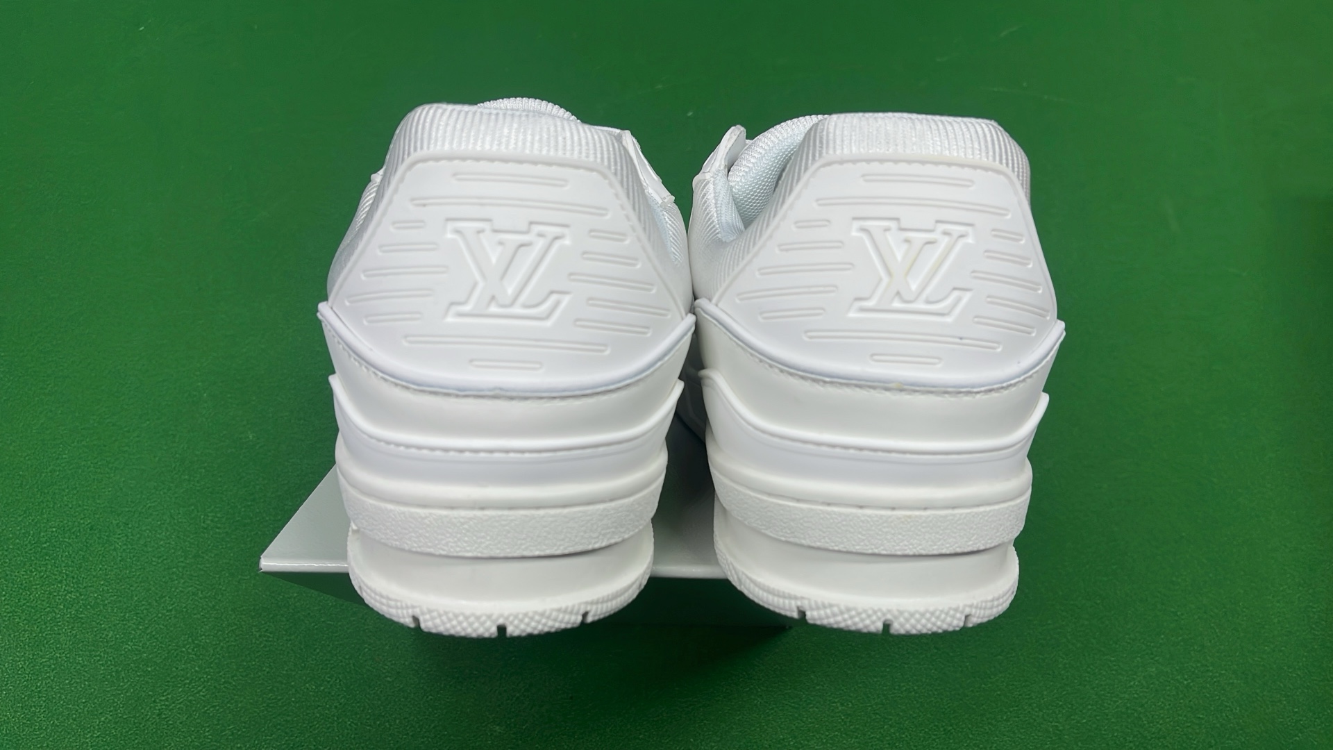 LV Black Skateboarding Sneakers with White Laces