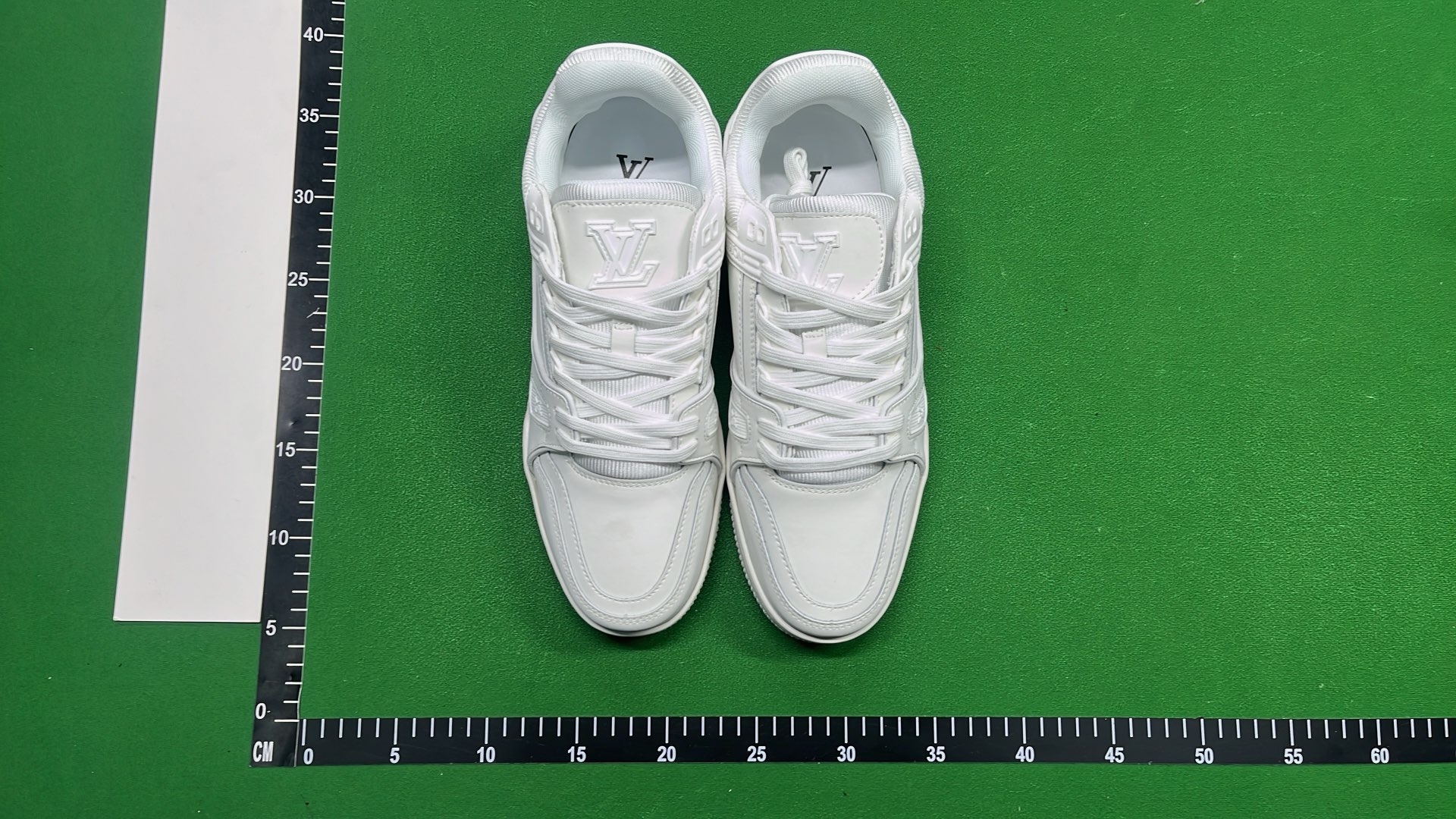 LV Black Skateboarding Sneakers with White Laces