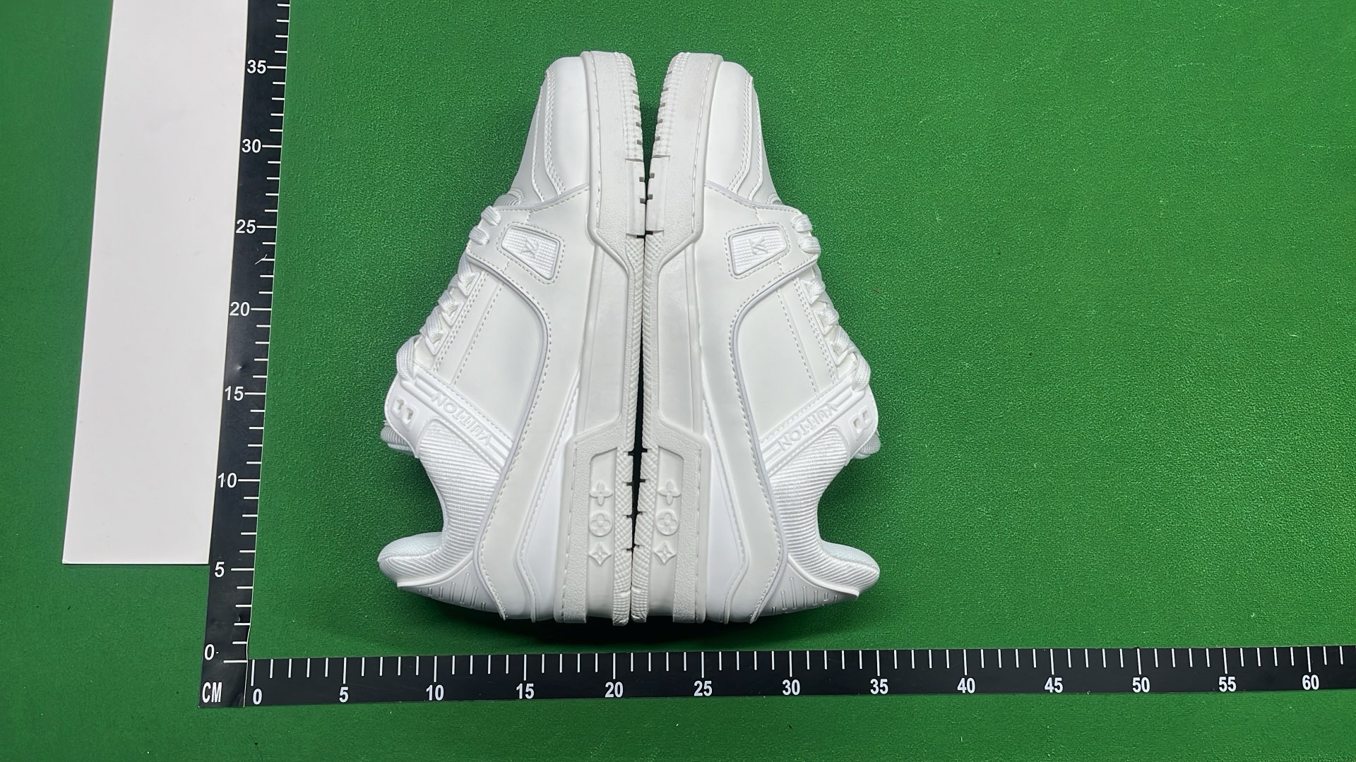 LV Black Skateboarding Sneakers with White Laces