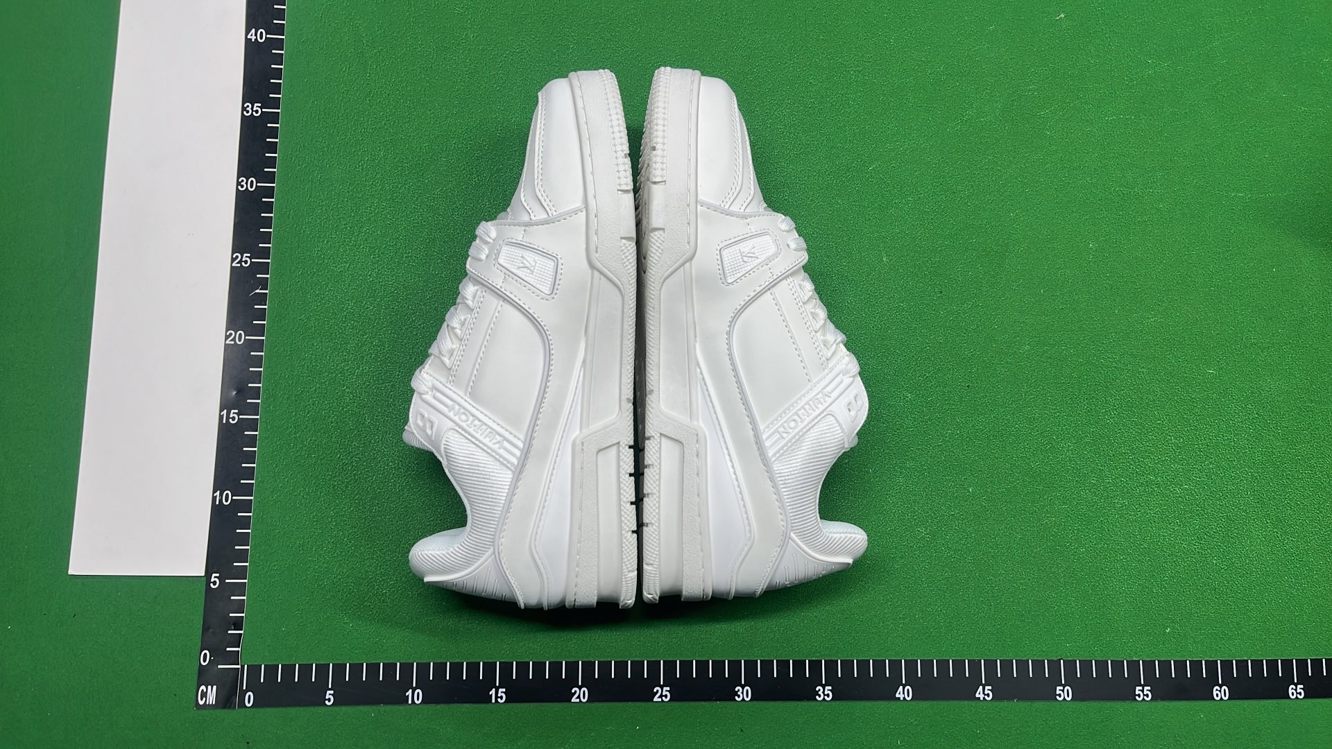 LV Black Skateboarding Sneakers with White Laces