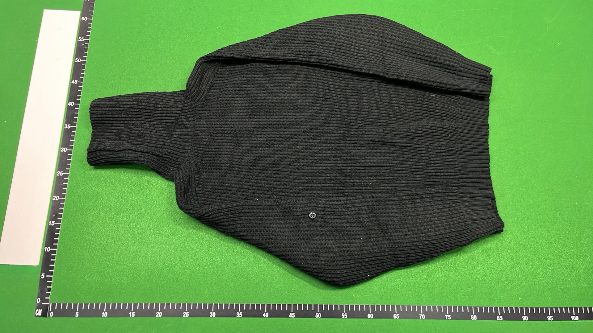 Ribbed Turtleneck Sweater in Black, White, and Gray