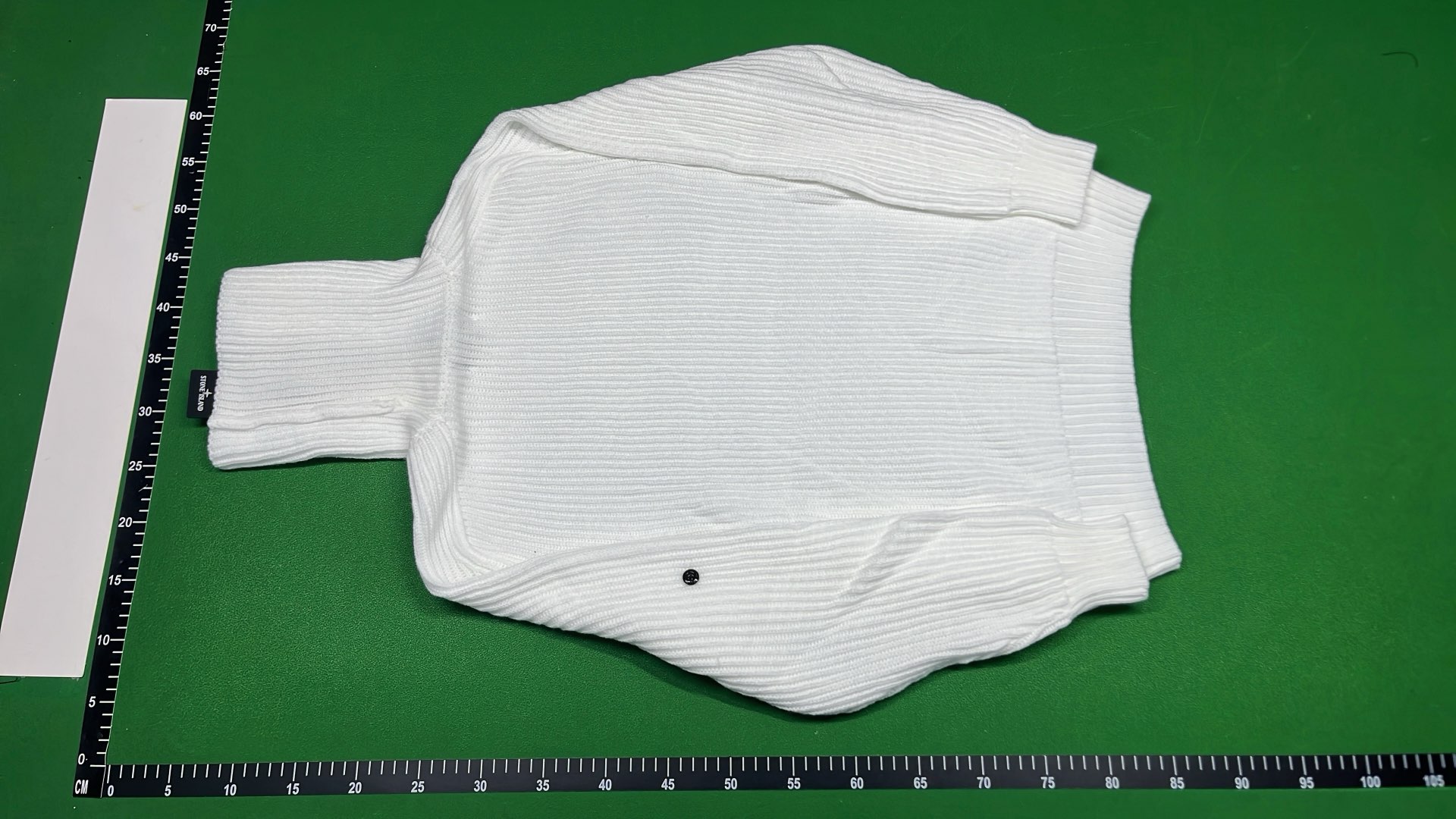 Ribbed Turtleneck Sweater in Black, White, and Gray