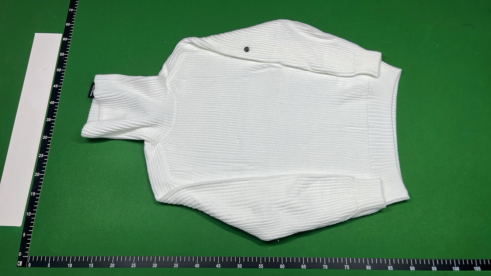 Ribbed Turtleneck Sweater in Black, White, and Gray