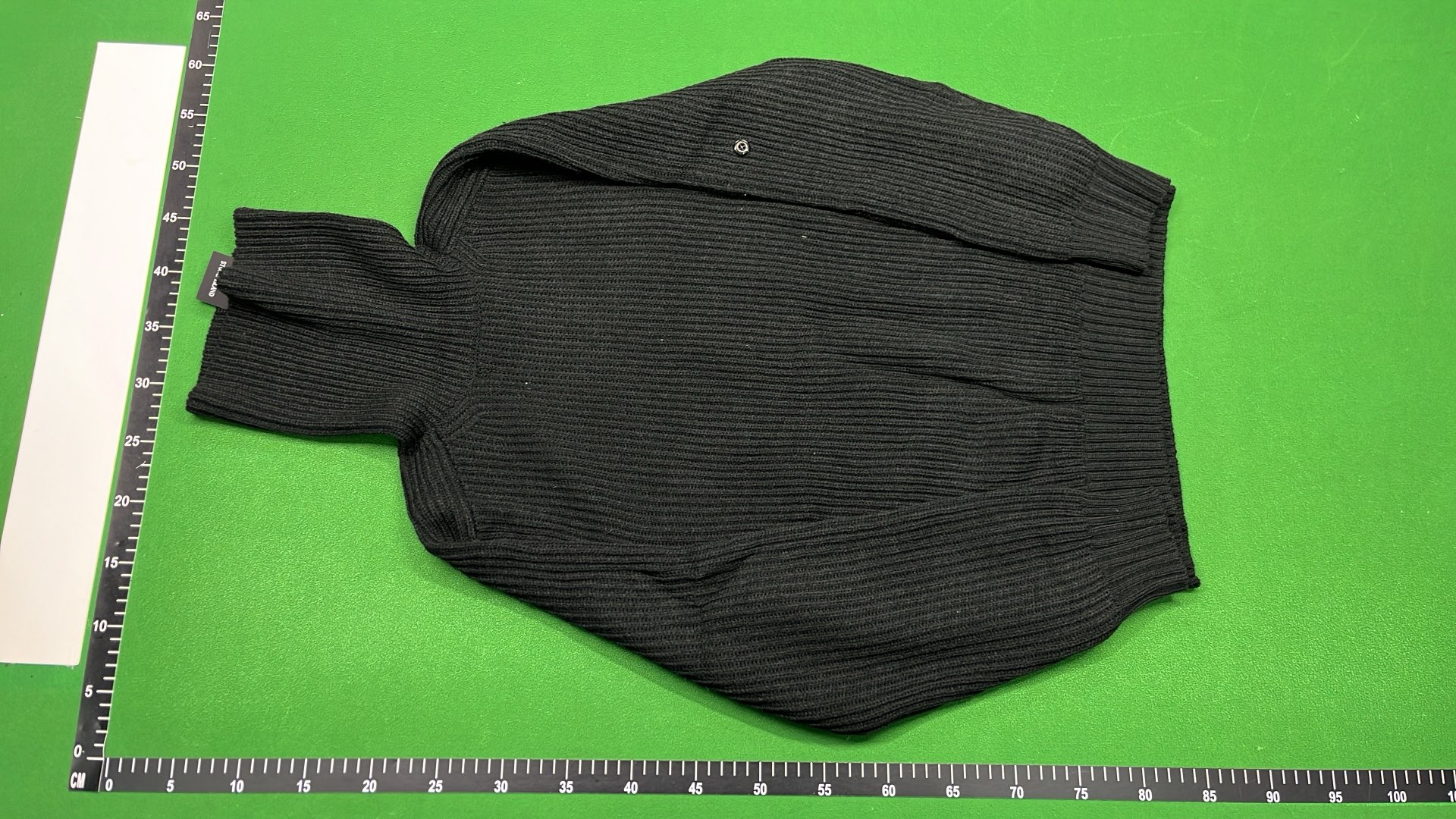 Ribbed Turtleneck Sweater in Black, White, and Gray
