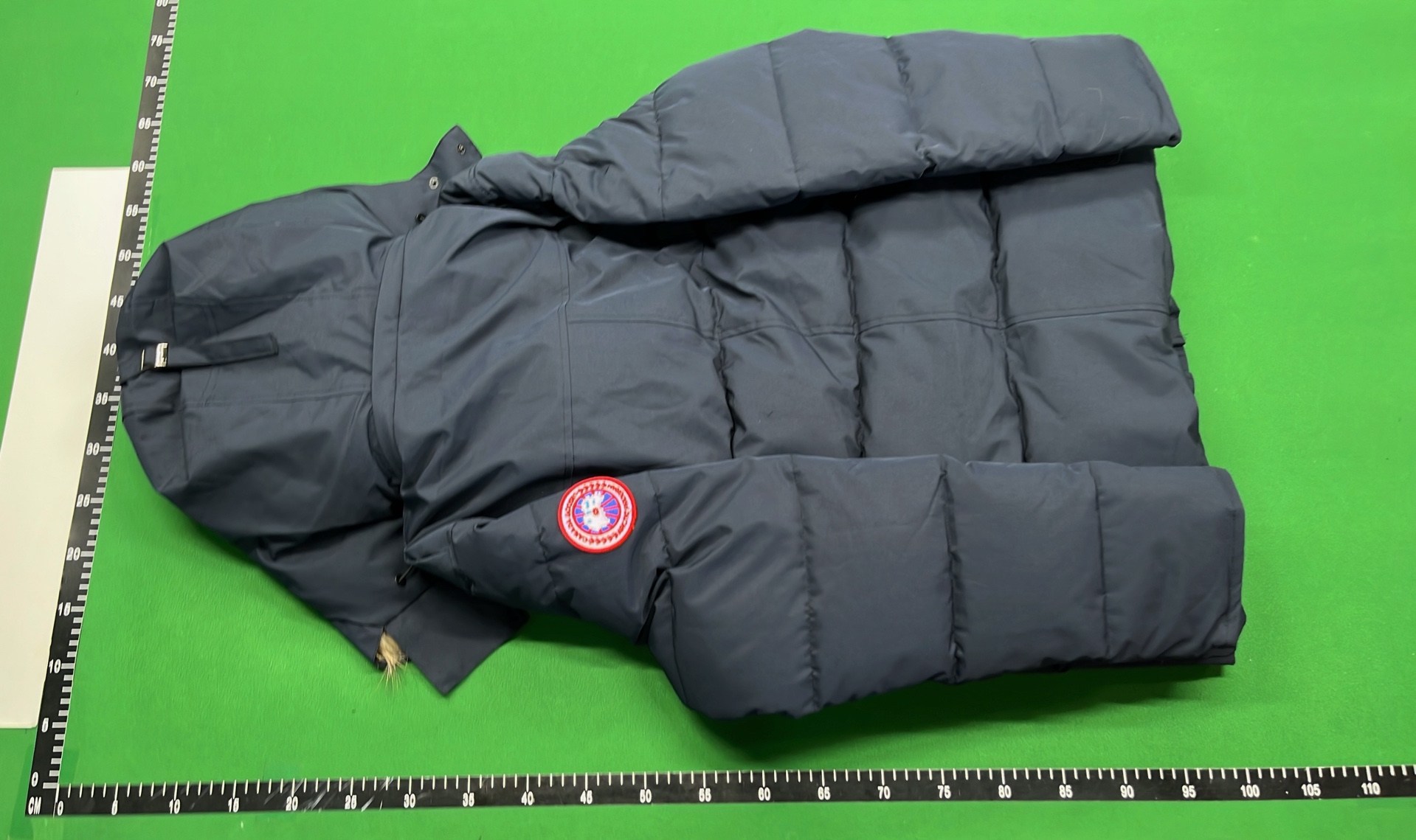 Canada Goose Black Down Jacket with Fur Trim Hood