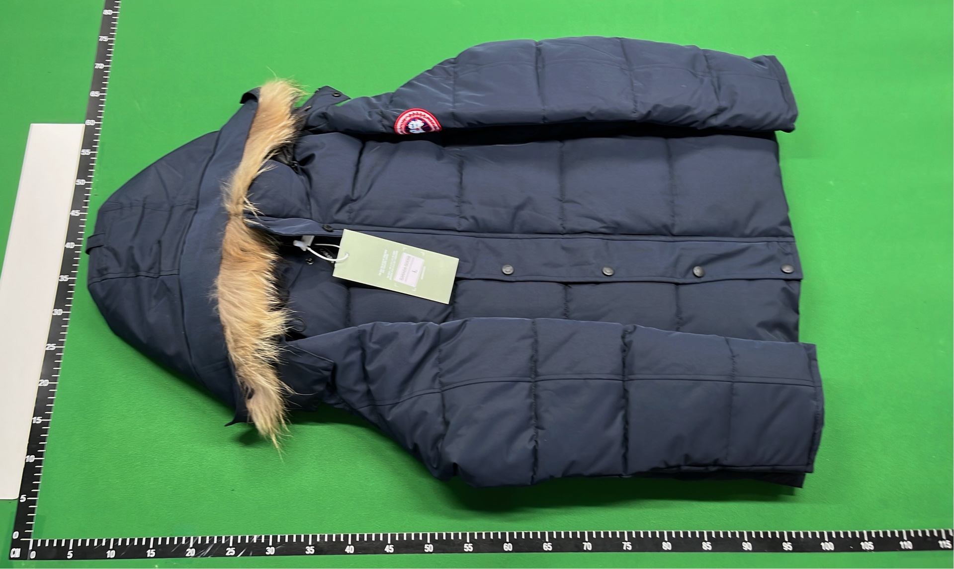 Canada Goose Black Down Jacket with Fur Trim Hood