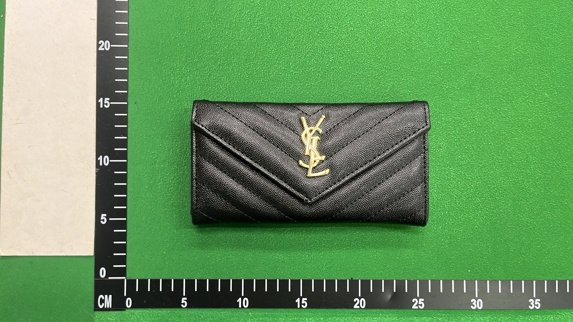 Saint Laurent Black Monogram Clutch Bag