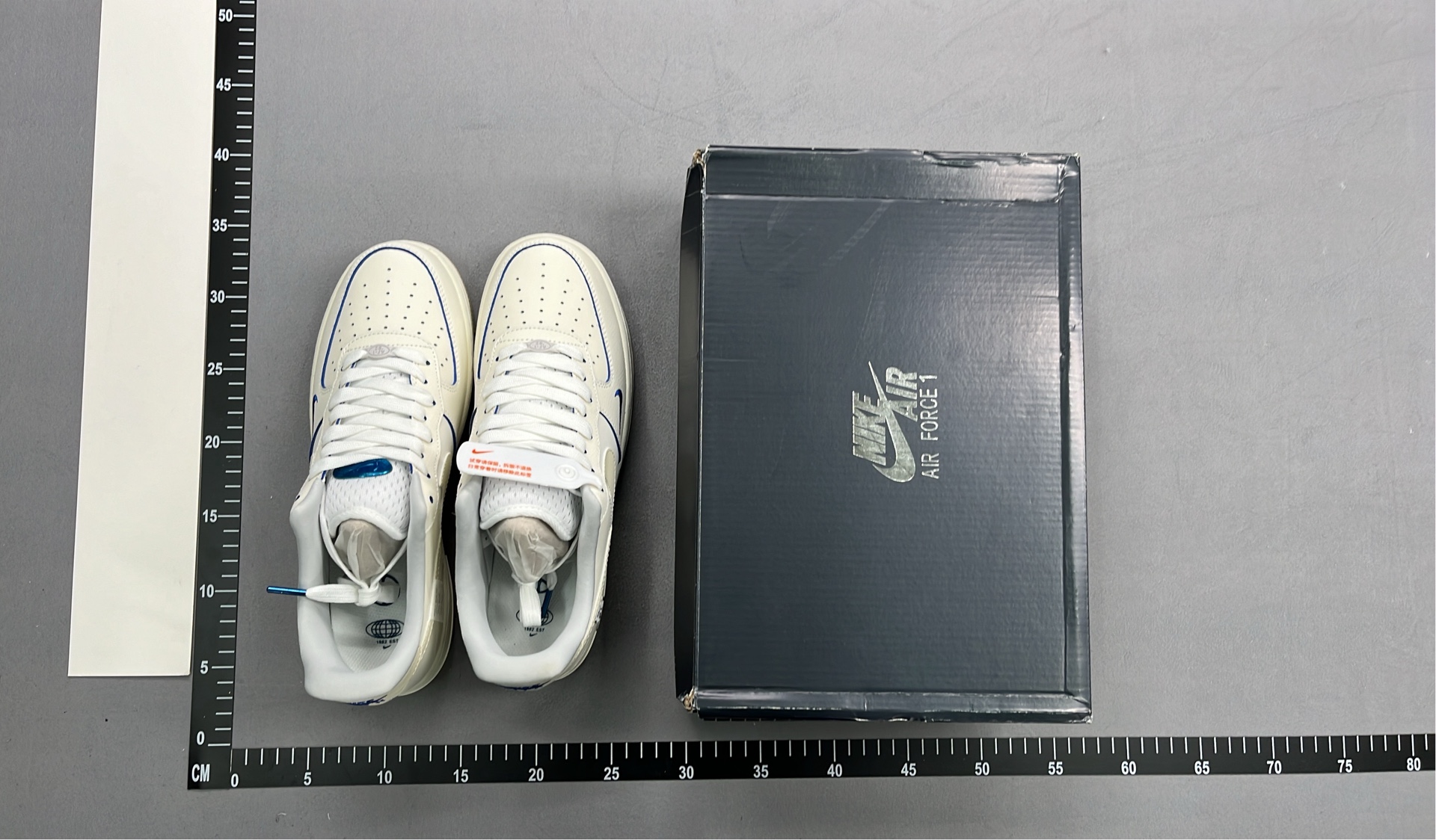 Nike Air Force 1 Low White Black Gold Sneakers