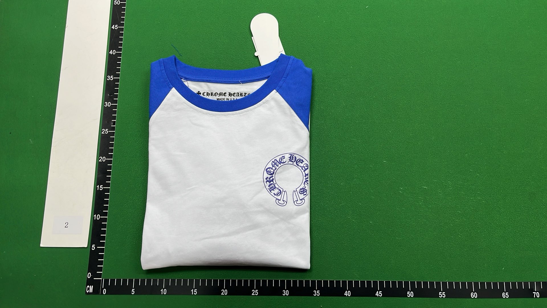 Blue and White Chrome Hearts Long Sleeve T-Shirt