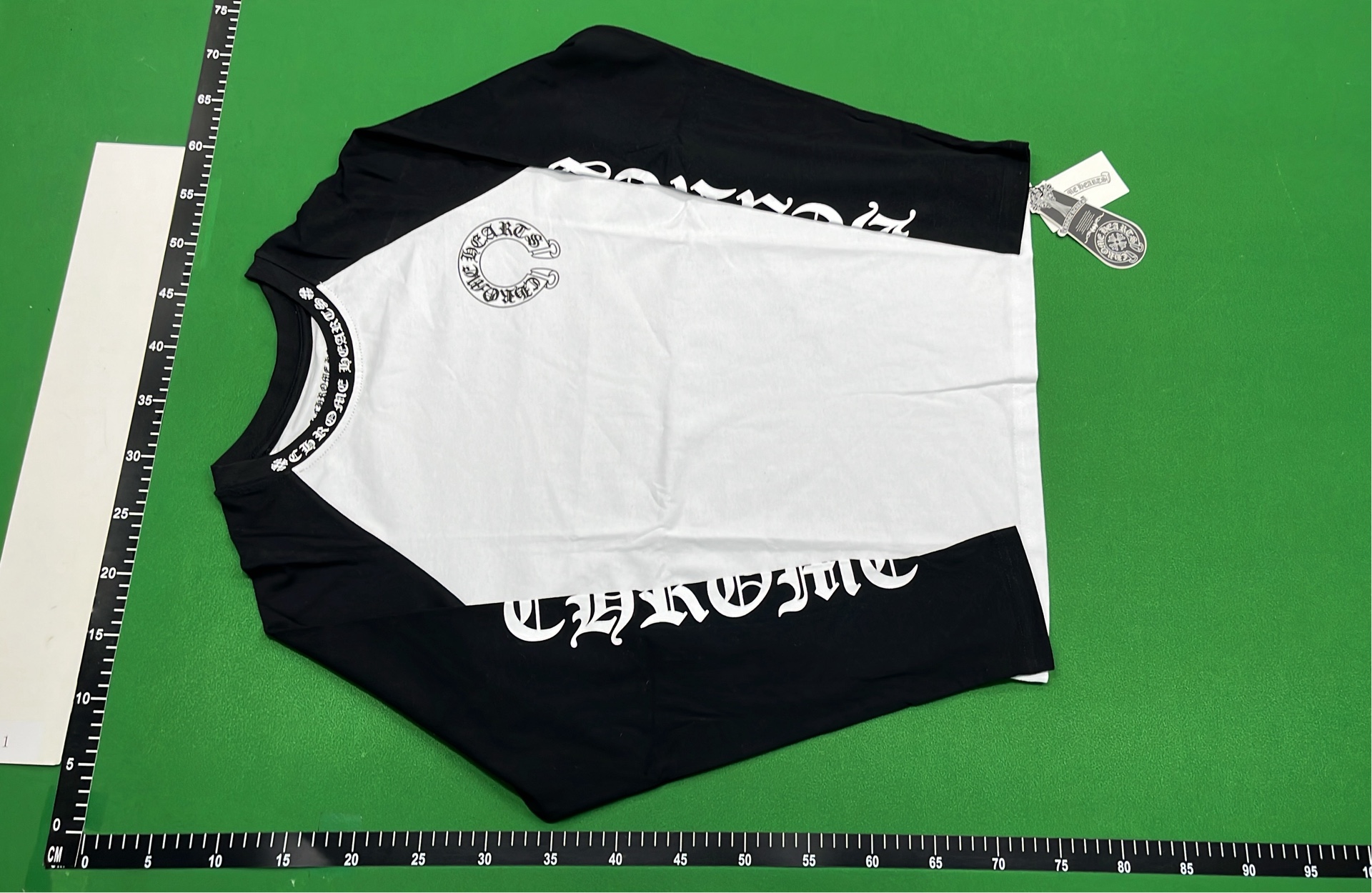 Blue and White Chrome Hearts Long Sleeve T-Shirt