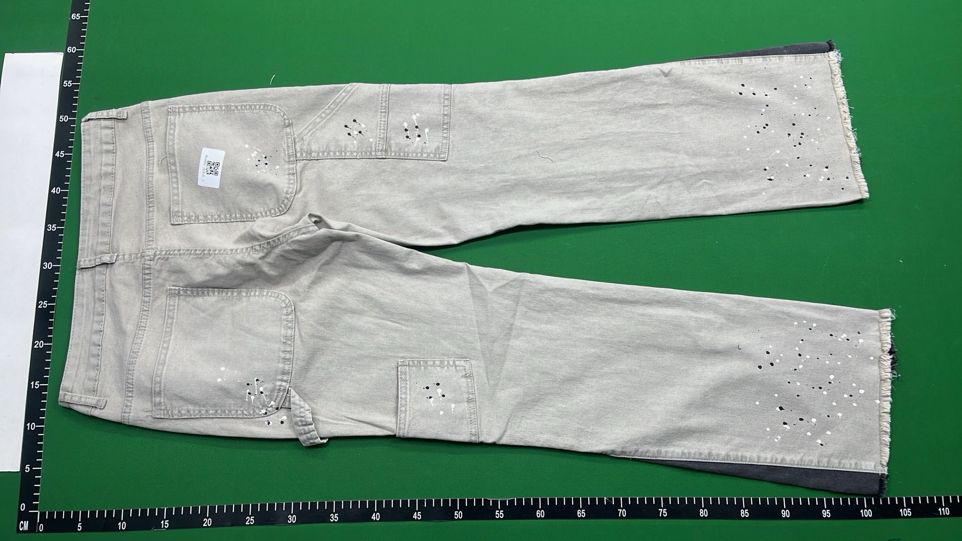 Patchwork Denim Jeans with Distressed Details